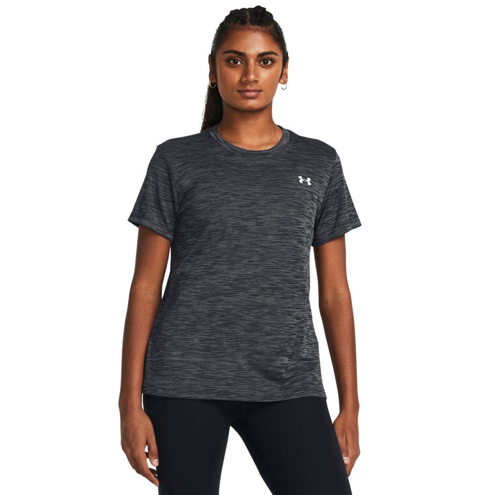 Under Armour Women's Tech Textured Tee - BLACK Thumbnail View 1