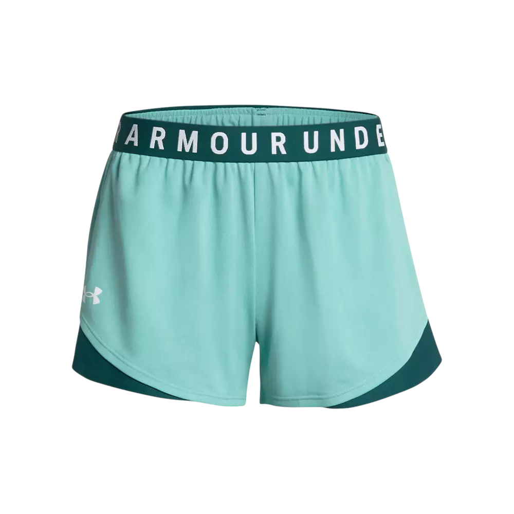 Under Armour Women's Play Up 3.0 Twist Shorts - TURQUOISE