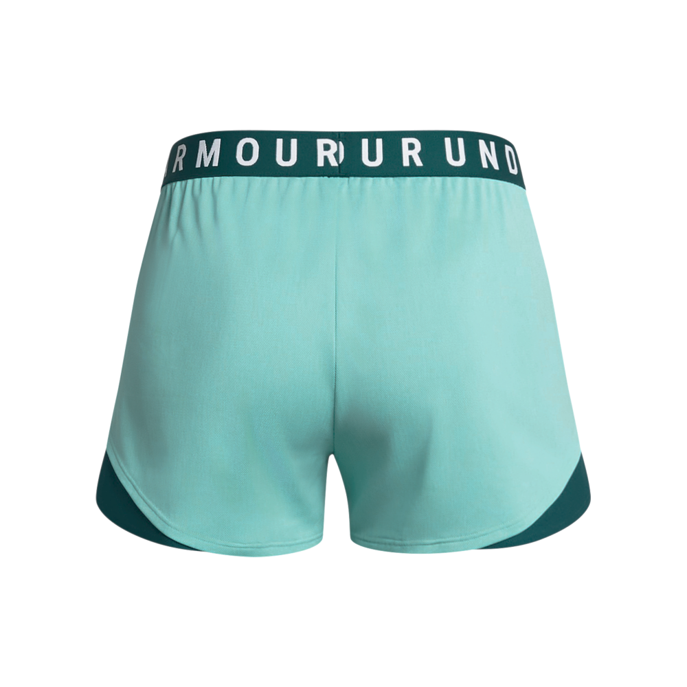 Under Armour Women's Play Up 3.0 Twist Shorts - TURQUOISE Thumbnail View 6