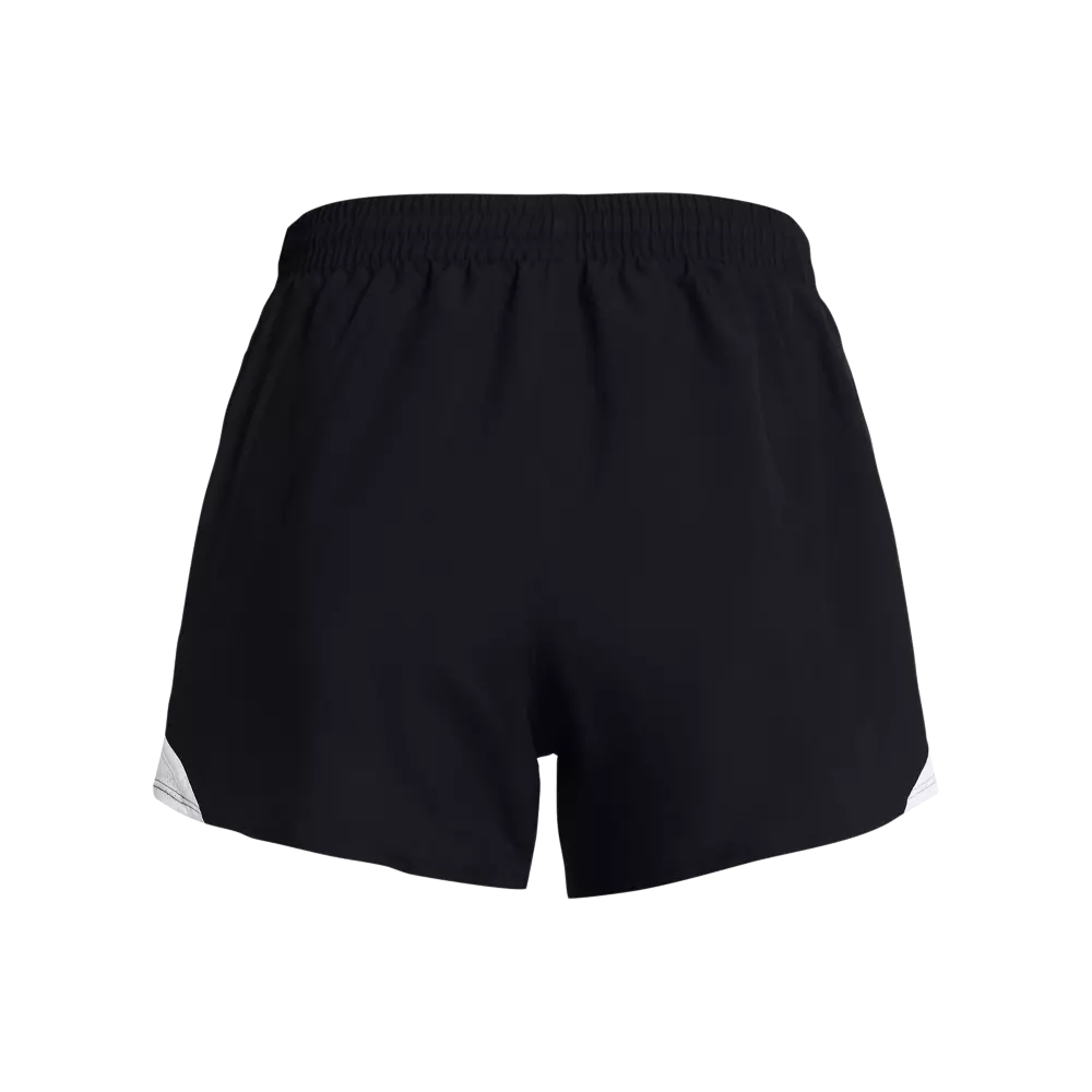 Under Armour Women's Fly-By Shorts-Black/White - BLACK/WHITE