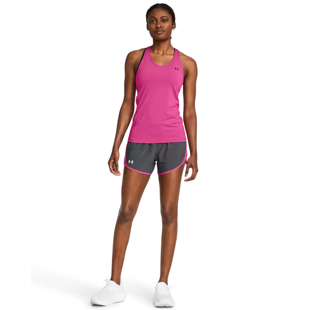 Under Armour Women's Fly-By 3" Shorts - GREY/PINK