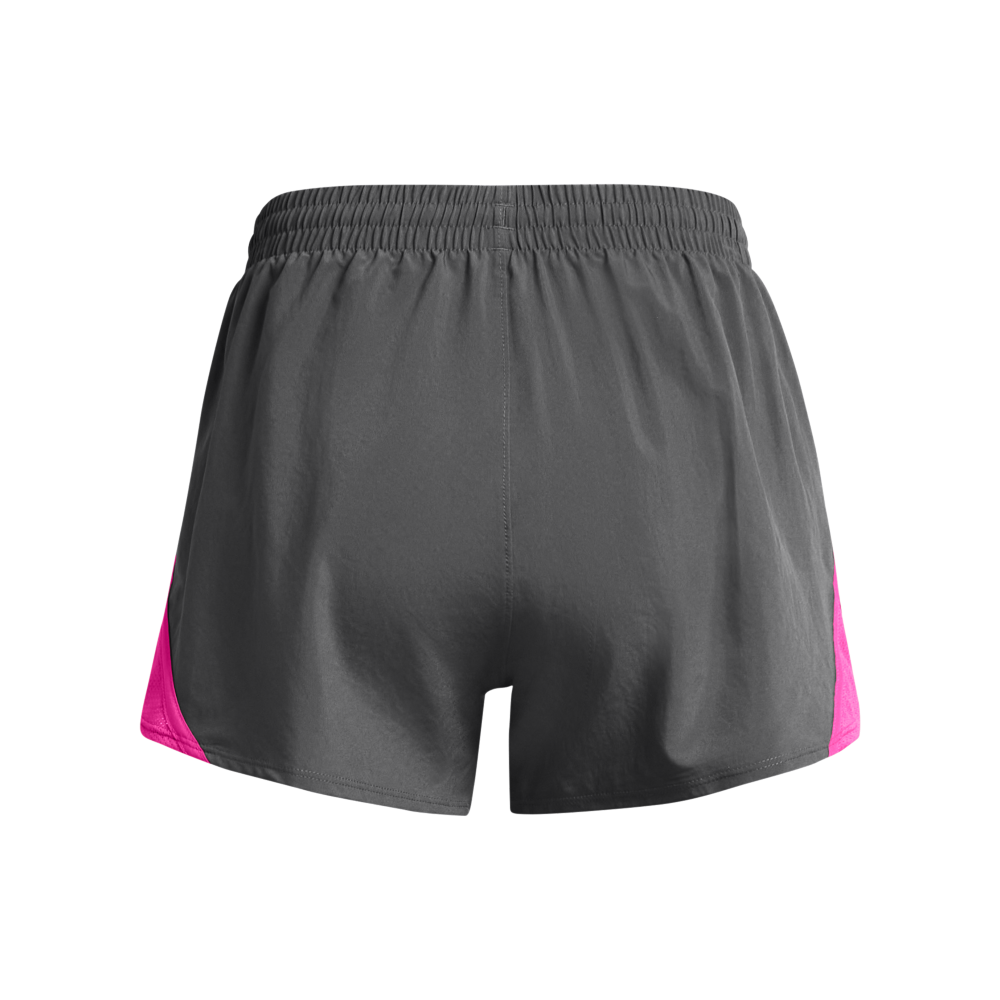 Under Armour Women's Fly-By 3" Shorts - GREY/PINK Thumbnail View 6