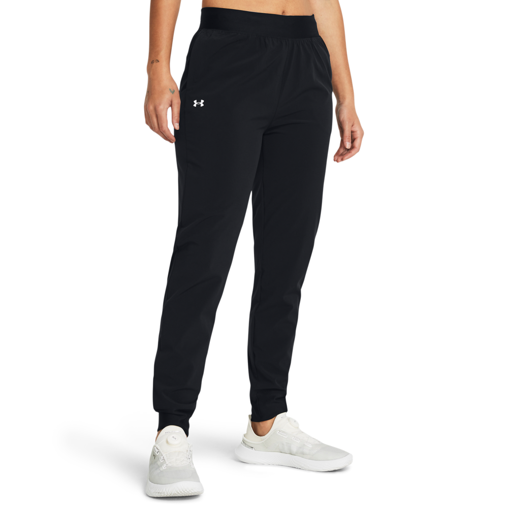 Under Armour Women's Sport Woven Pants - BLACK Thumbnail View 1
