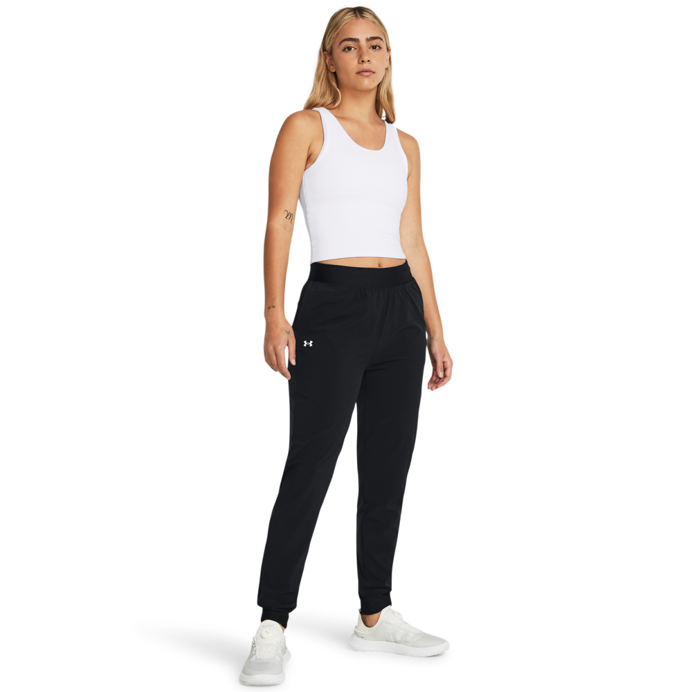 Under Armour Women's Sport Woven Pants - BLACK Thumbnail View 4