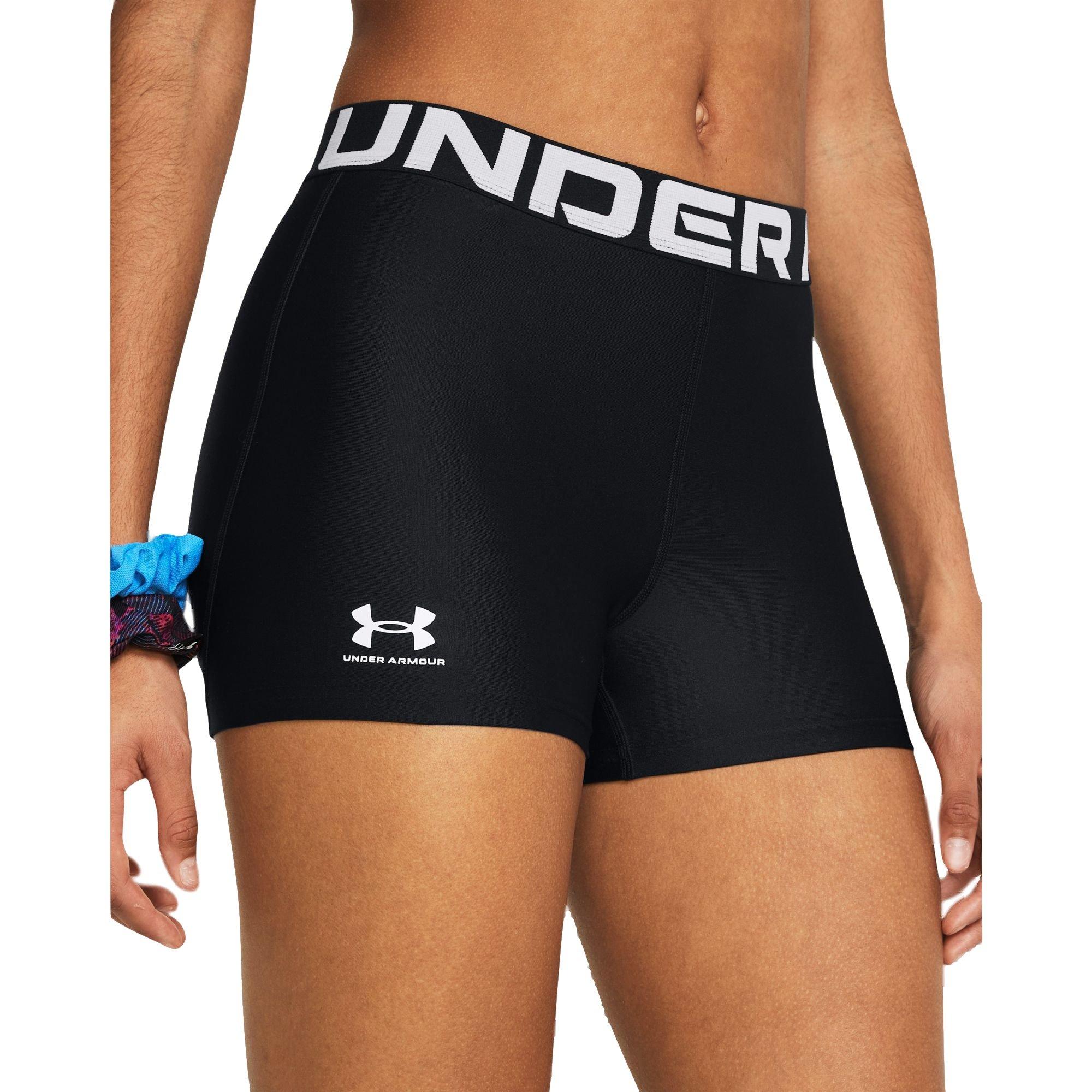 Under Armour Women's HeatGear Mid Shorty - BLACK Thumbnail View 4