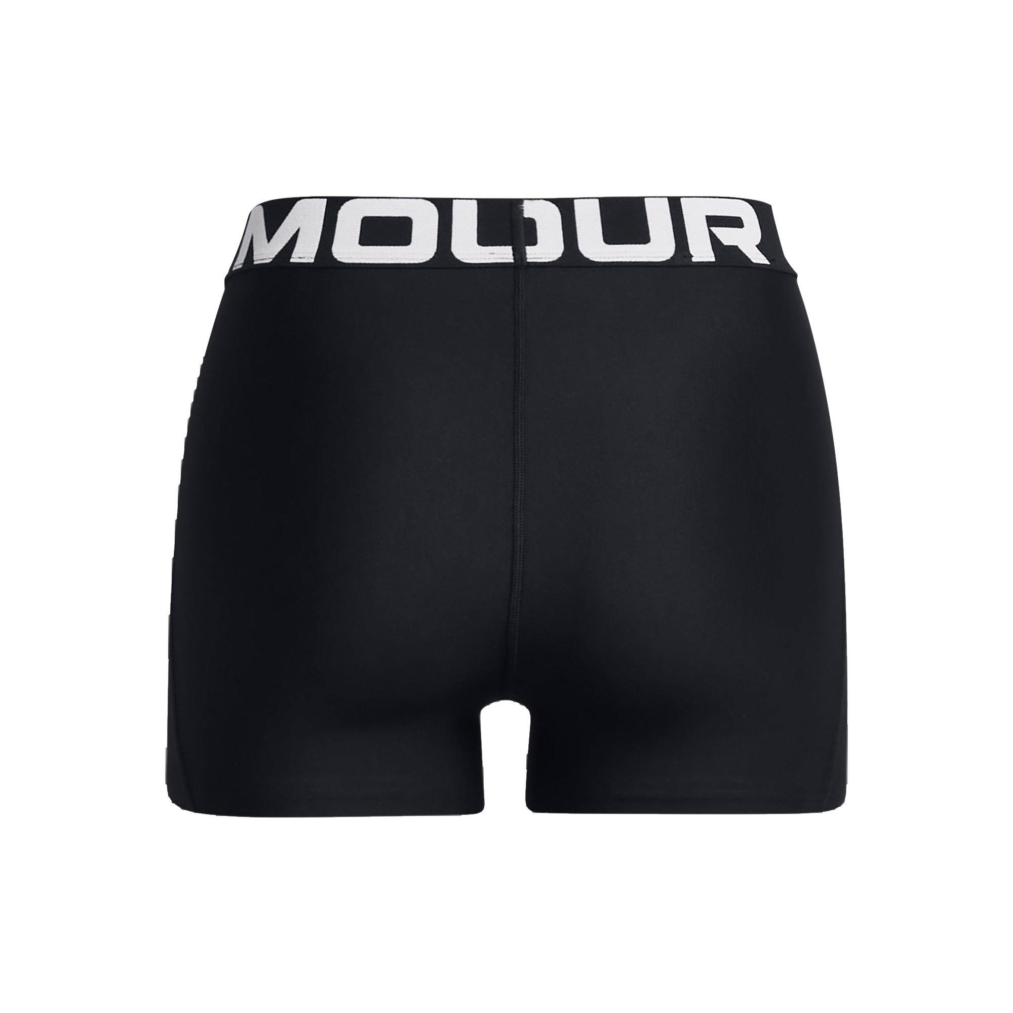 Under Armour Women's HeatGear Mid Shorty - BLACK Thumbnail View 6