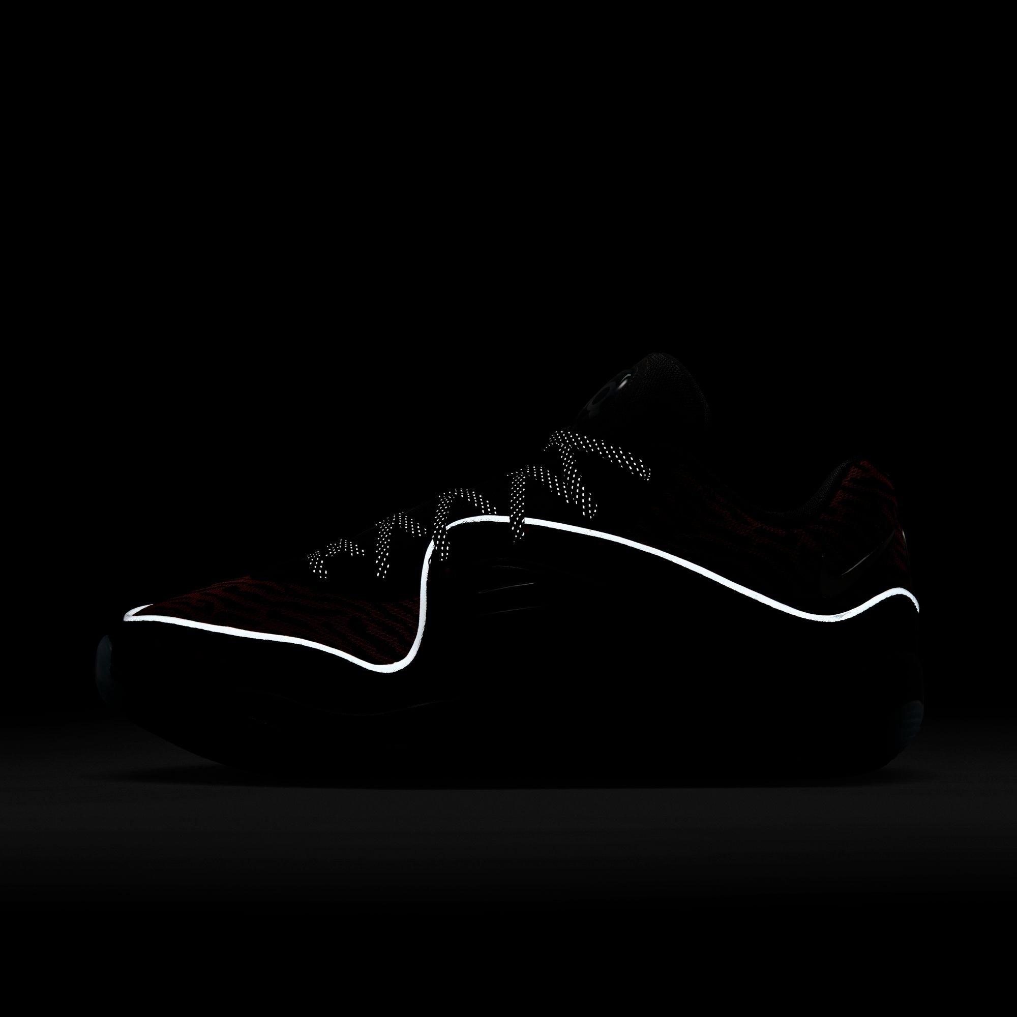 Nike KD16 "Slim Reaper" Men's Basketball Shoe -  BLACK/METALLIC SILVER/BRIGHT CRIMSON Thumbnail View 8