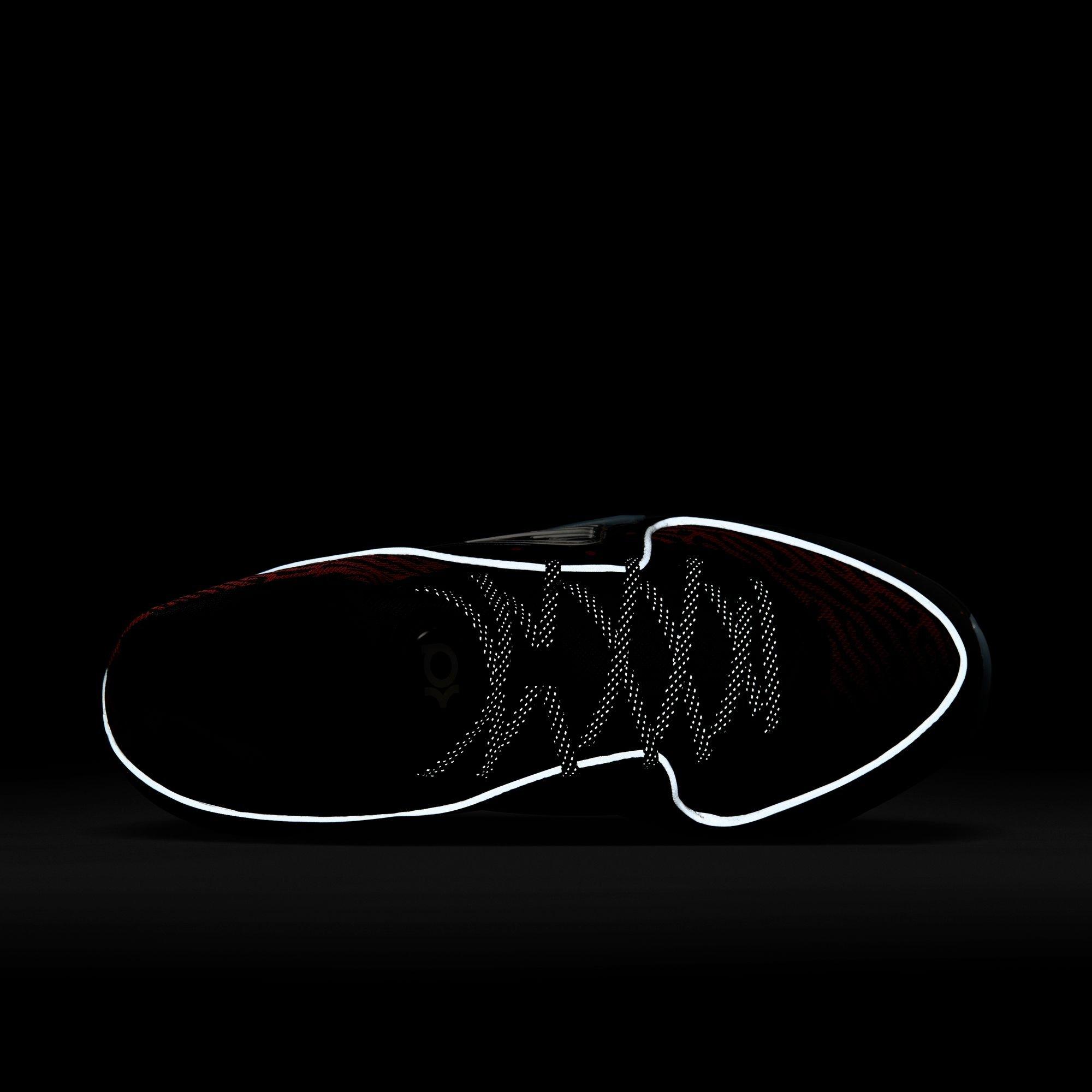 Nike KD16 "Slim Reaper" Men's Basketball Shoe -  BLACK/METALLIC SILVER/BRIGHT CRIMSON Thumbnail View 9