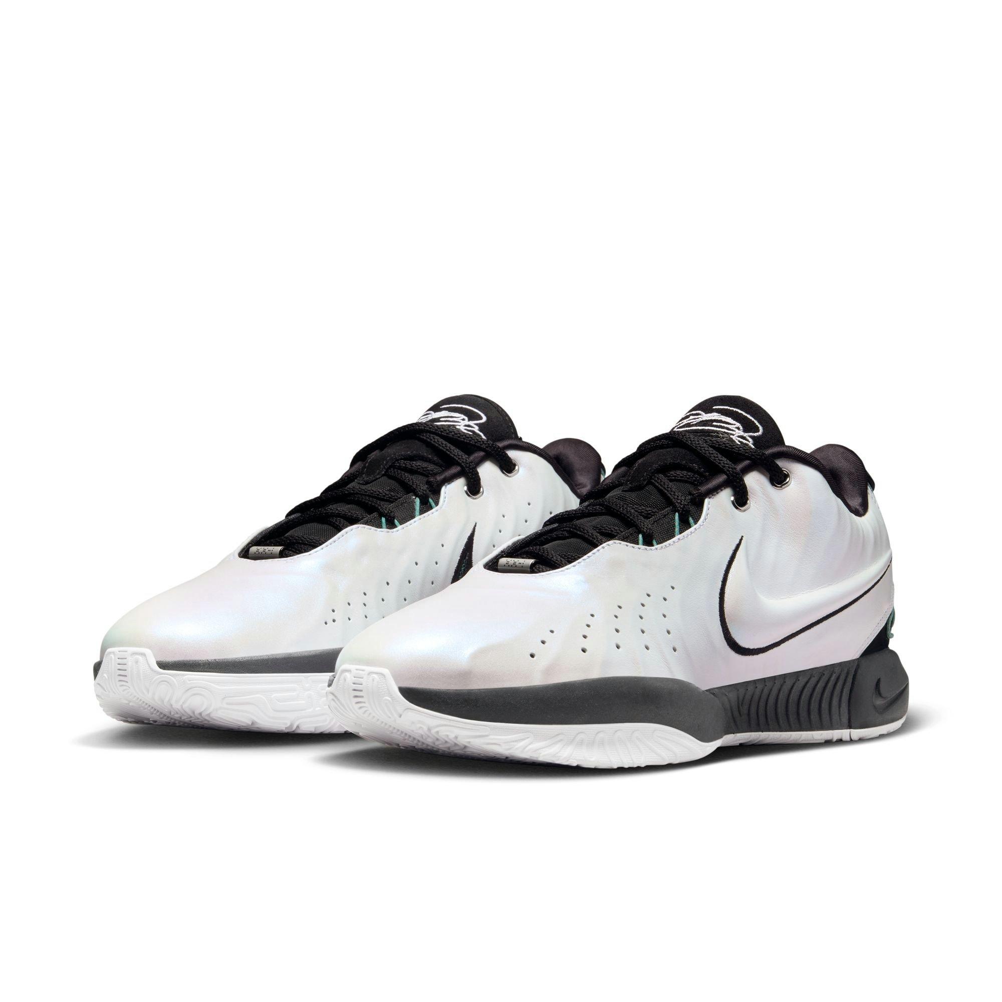 Nike LeBron XXI "Conchiolin" Men's Basketball Shoe - WHITE/BLACK/BICOASTAL Thumbnail View 3