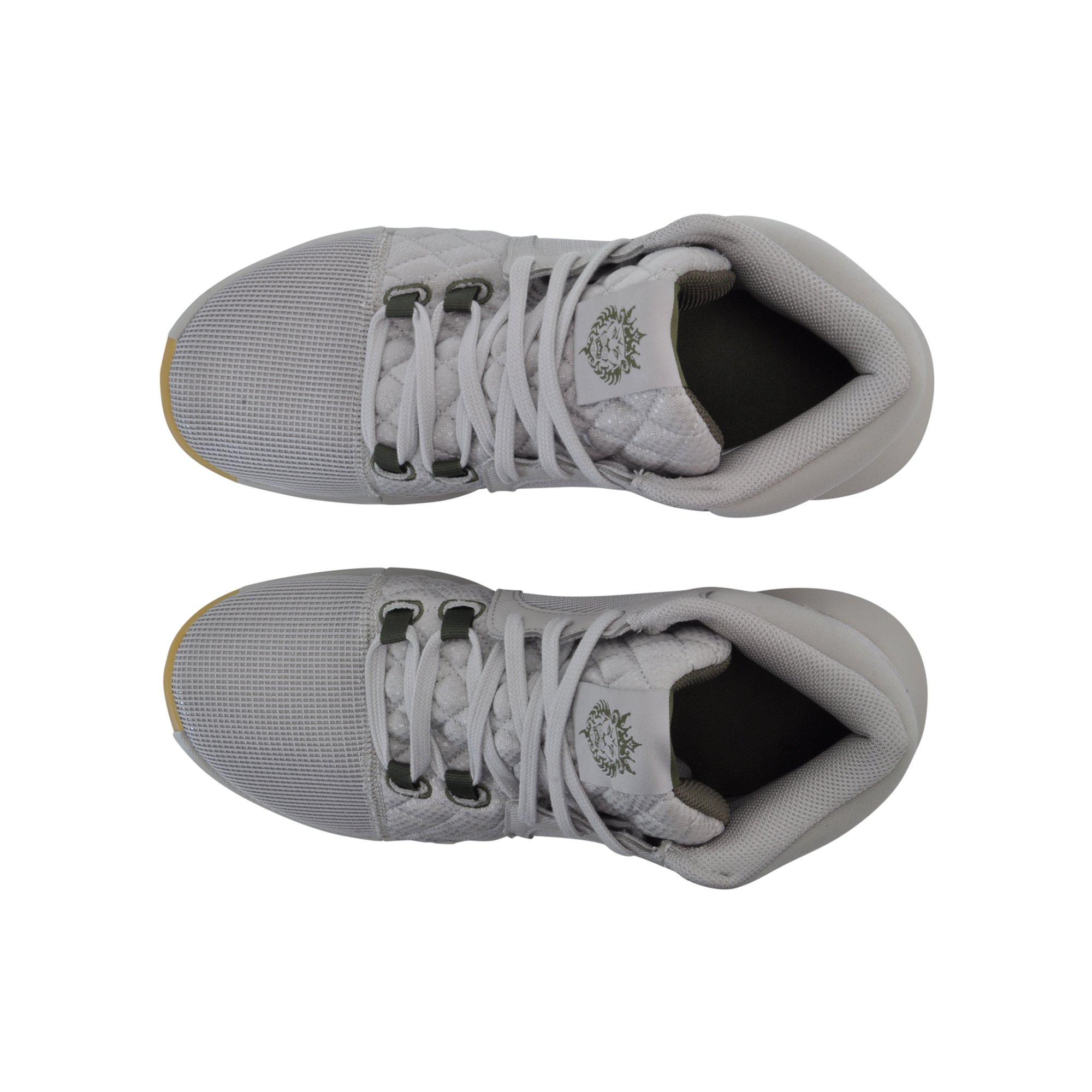 Nike LeBron Witness 8 "Lt Iron Ore/Medium Olive/Sail" Men's Basketball Shoe - GREY Thumbnail View 3