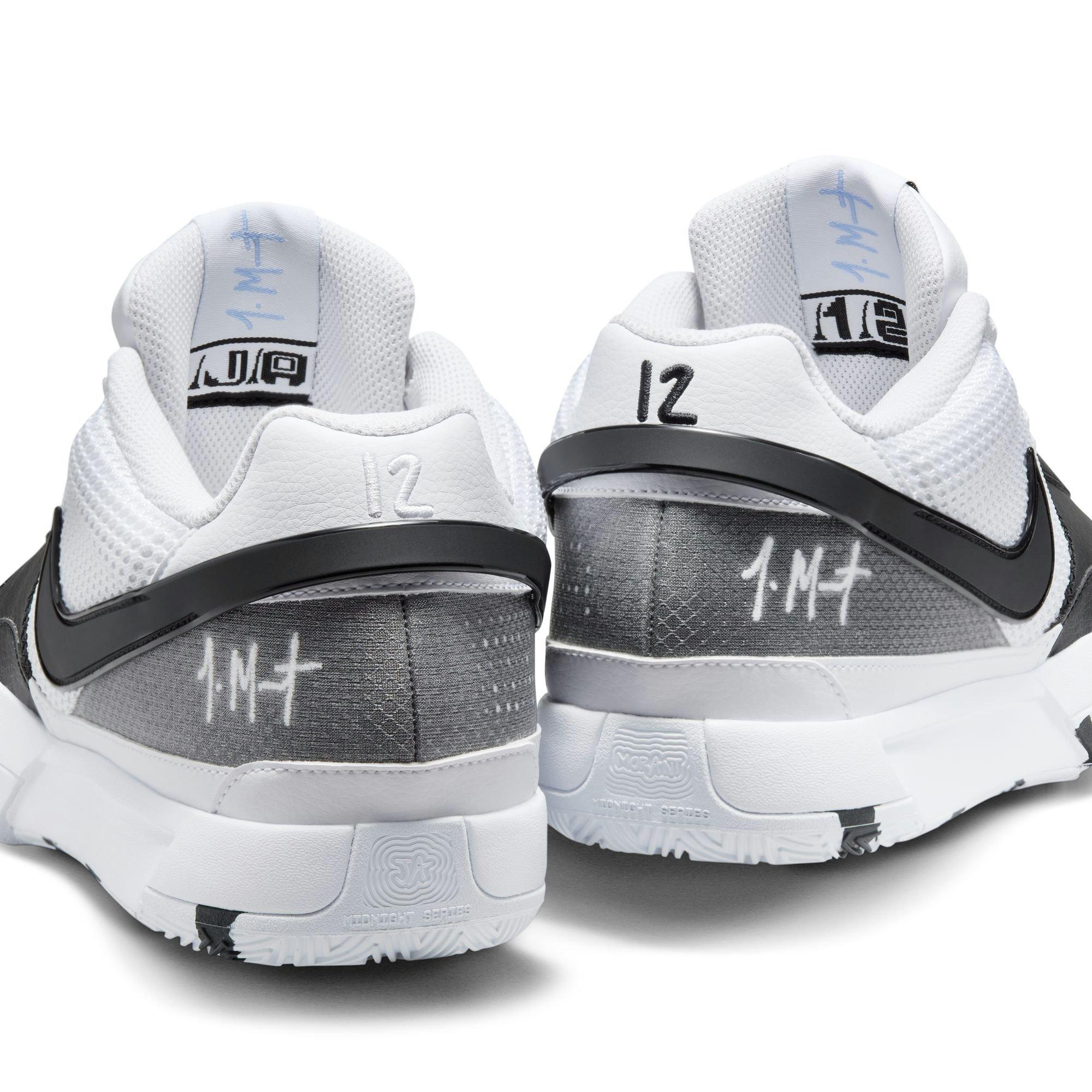Nike Ja 1 "White/Black" Men's Basketball Shoe - BLACK/WHITE Thumbnail View 8