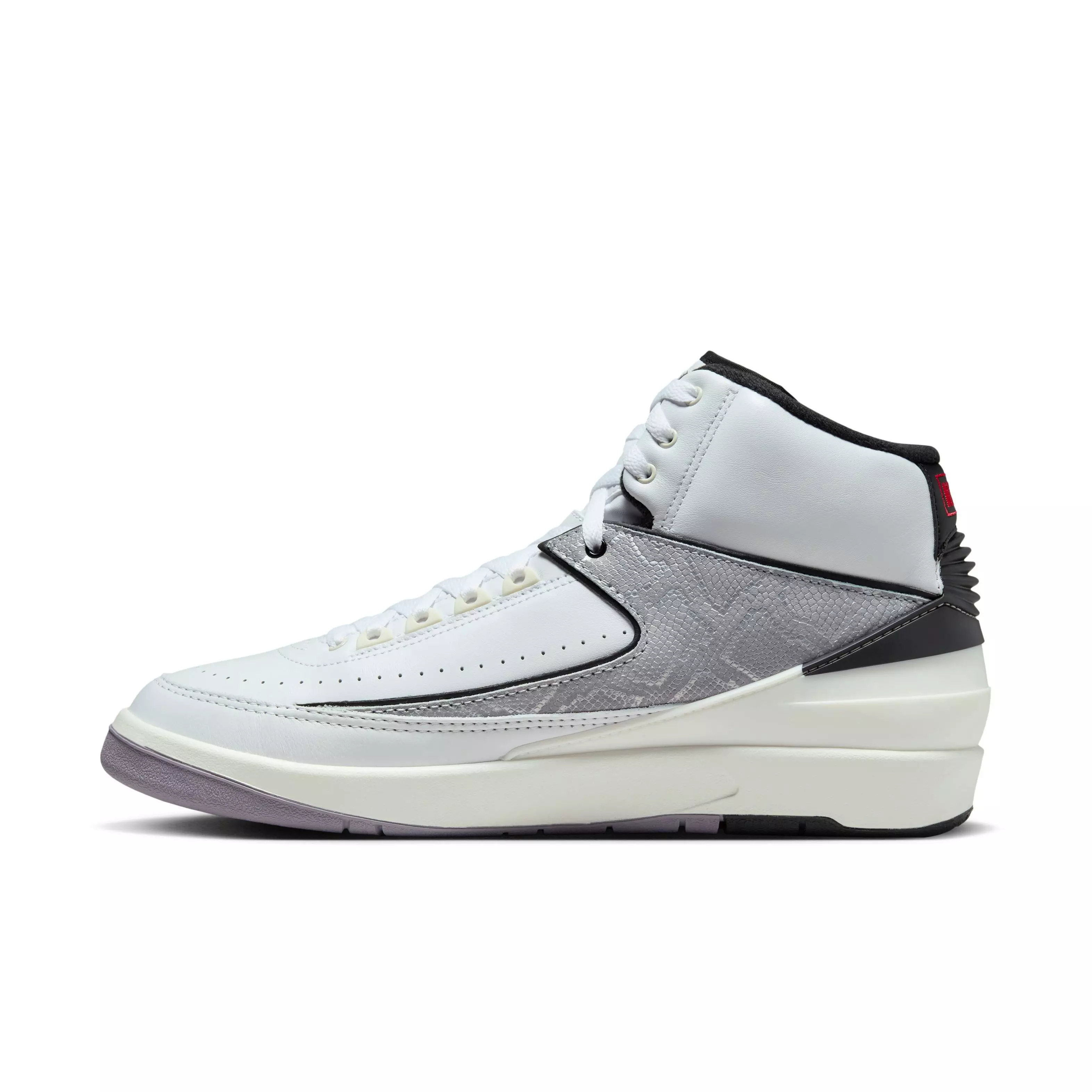 Jordan 2 Retro "Python" Men's Shoe - WHITE/FIRE RED/BLACK