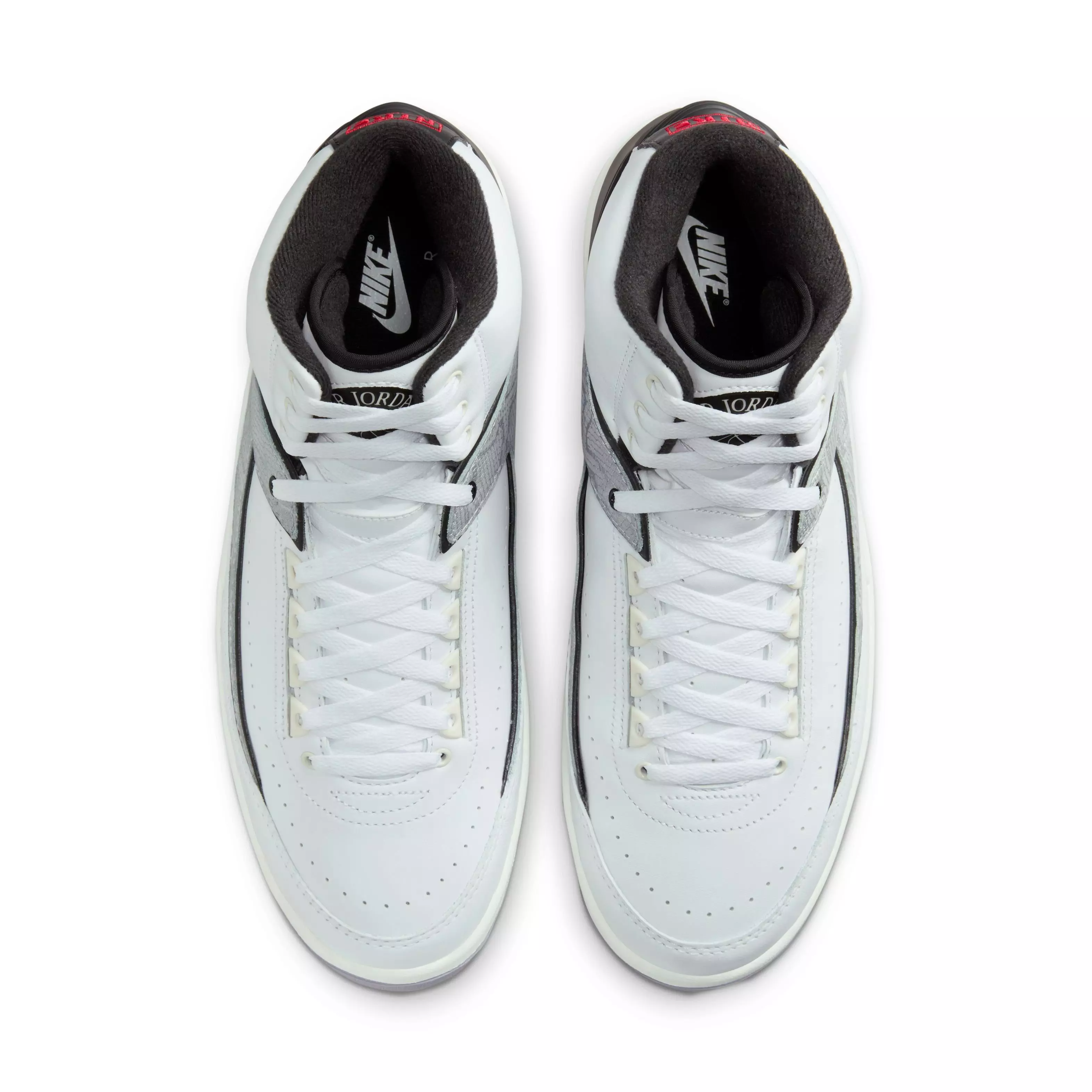 Jordan 2 Retro "Python" Men's Shoe - WHITE/FIRE RED/BLACK