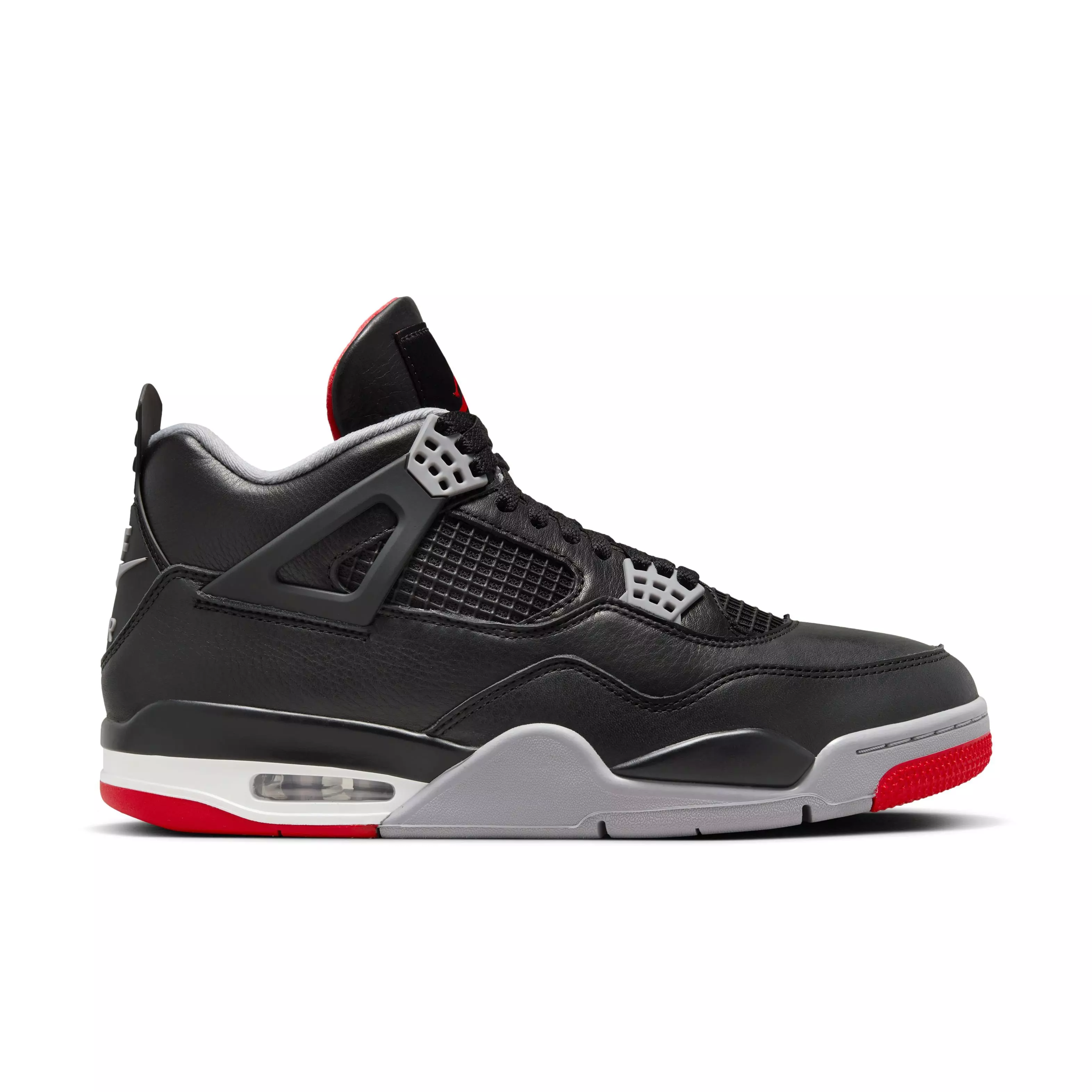 Jordan 4 Retro "Bred Reimagined" Men's Shoe - BLACK/FIRE RED/CEMENT GREY