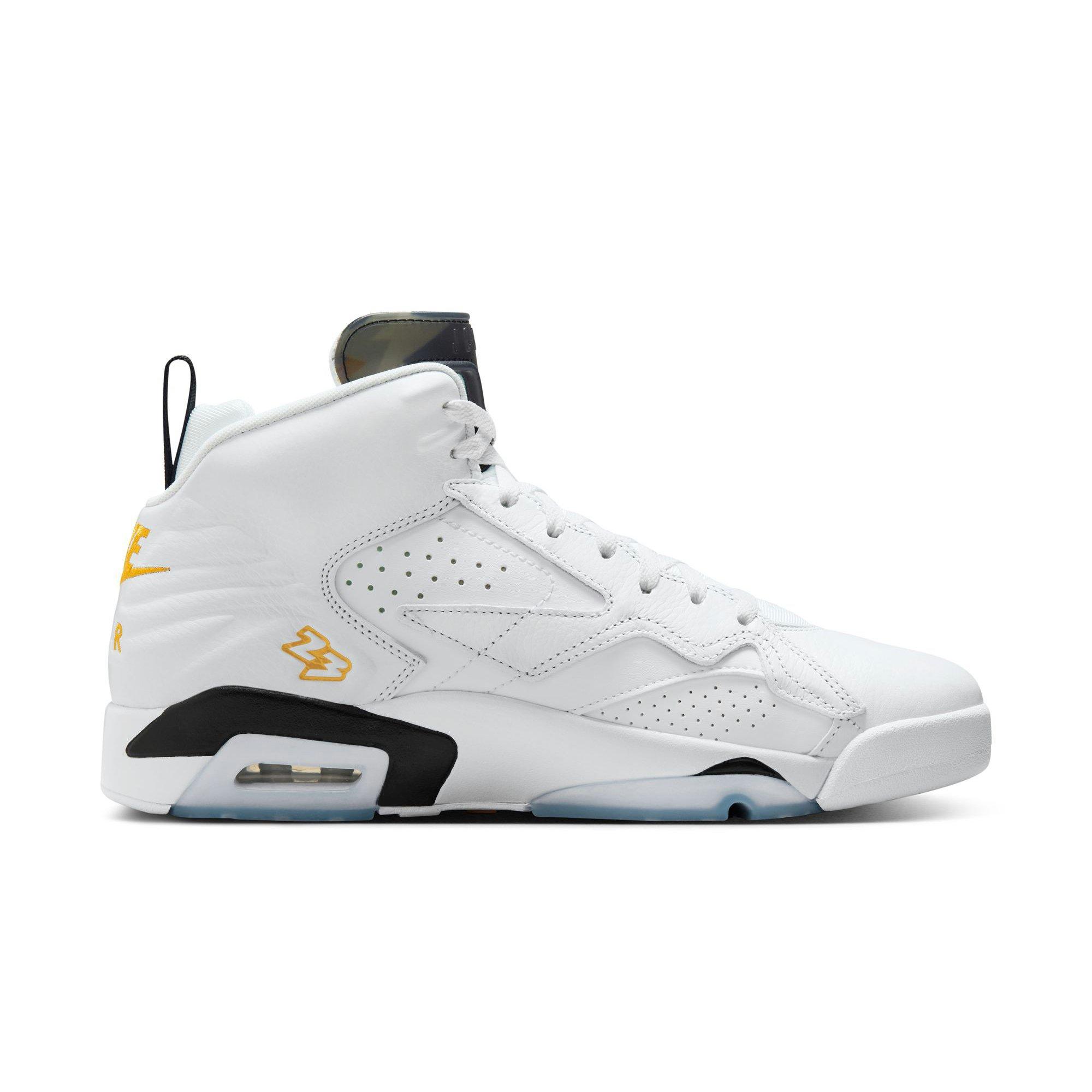 シューズ(男性用) NIKE JORDAN MVP WHITE/YELLOW OCHRE-BLACK Jordan MVP 