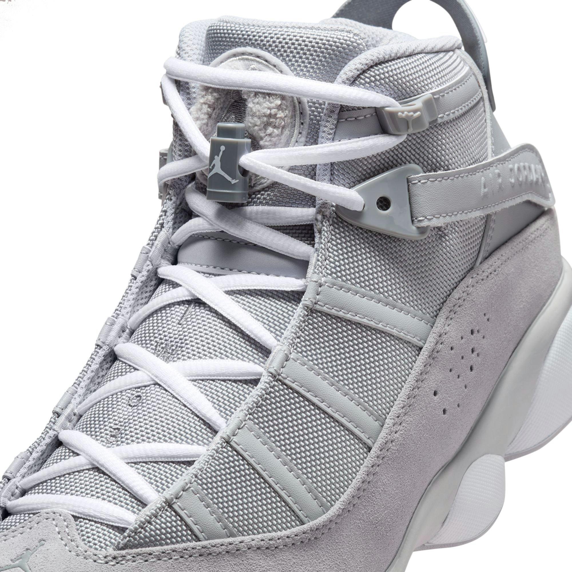 Jordan 6 Rings "Wolf Grey/Cool Grey/White" Men's Shoe - GREY/WHITE Thumbnail View 9