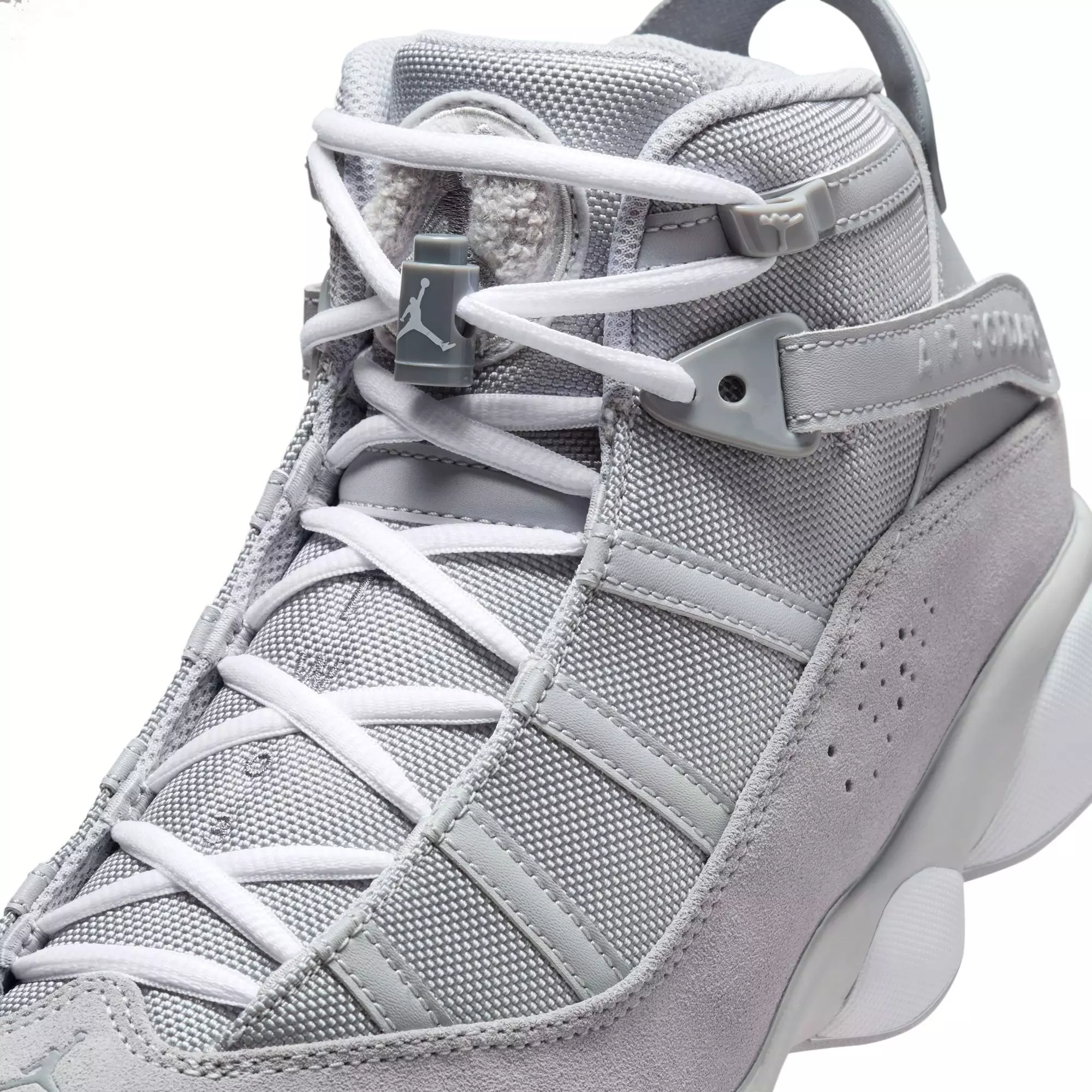 Jordan 6 Rings "Wolf Grey/Cool Grey/White" Men's Shoe - GREY/WHITE