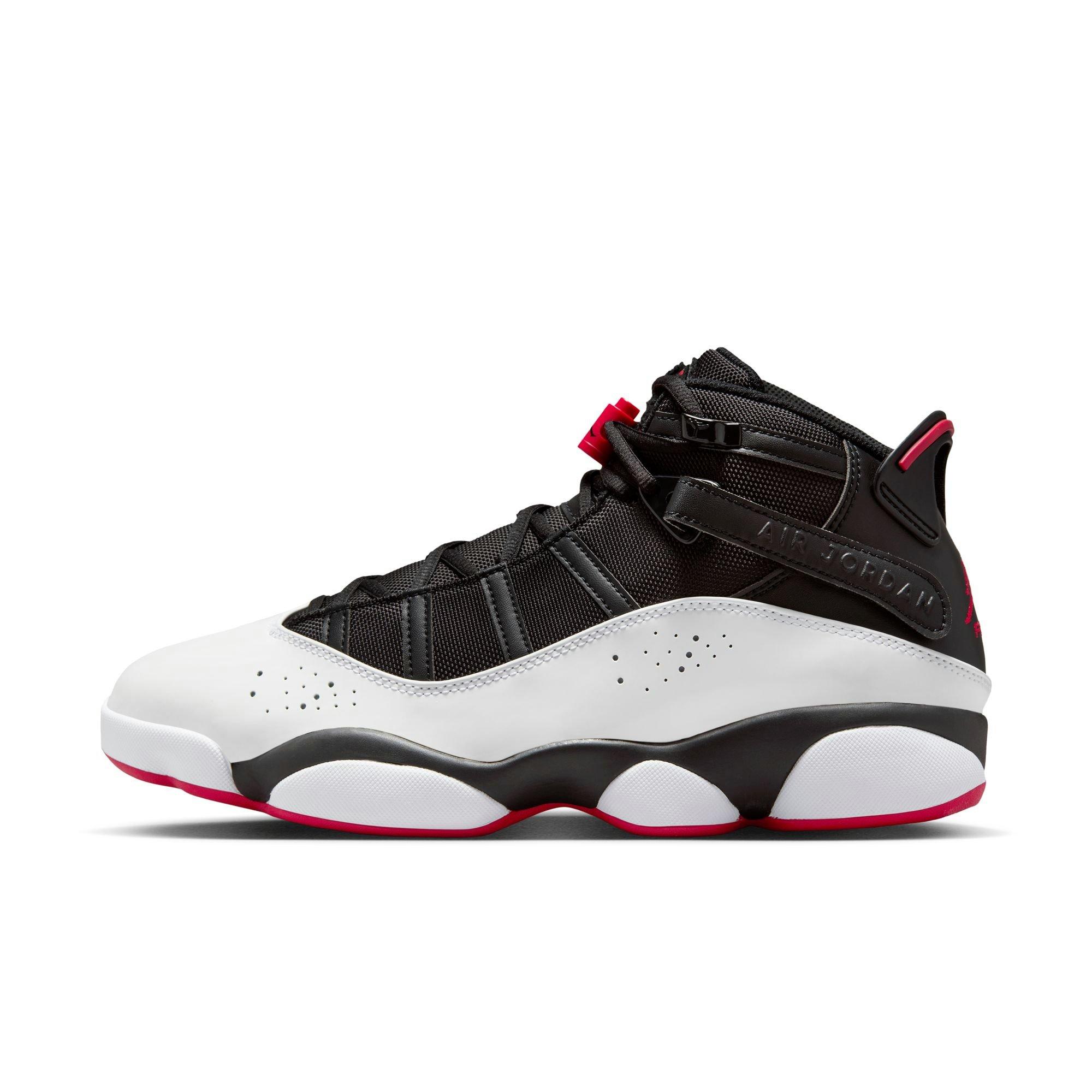 Jordan 6 Rings "Black/University Red/White" Men's Shoe - BLACK/RED/WHITE Thumbnail View 3