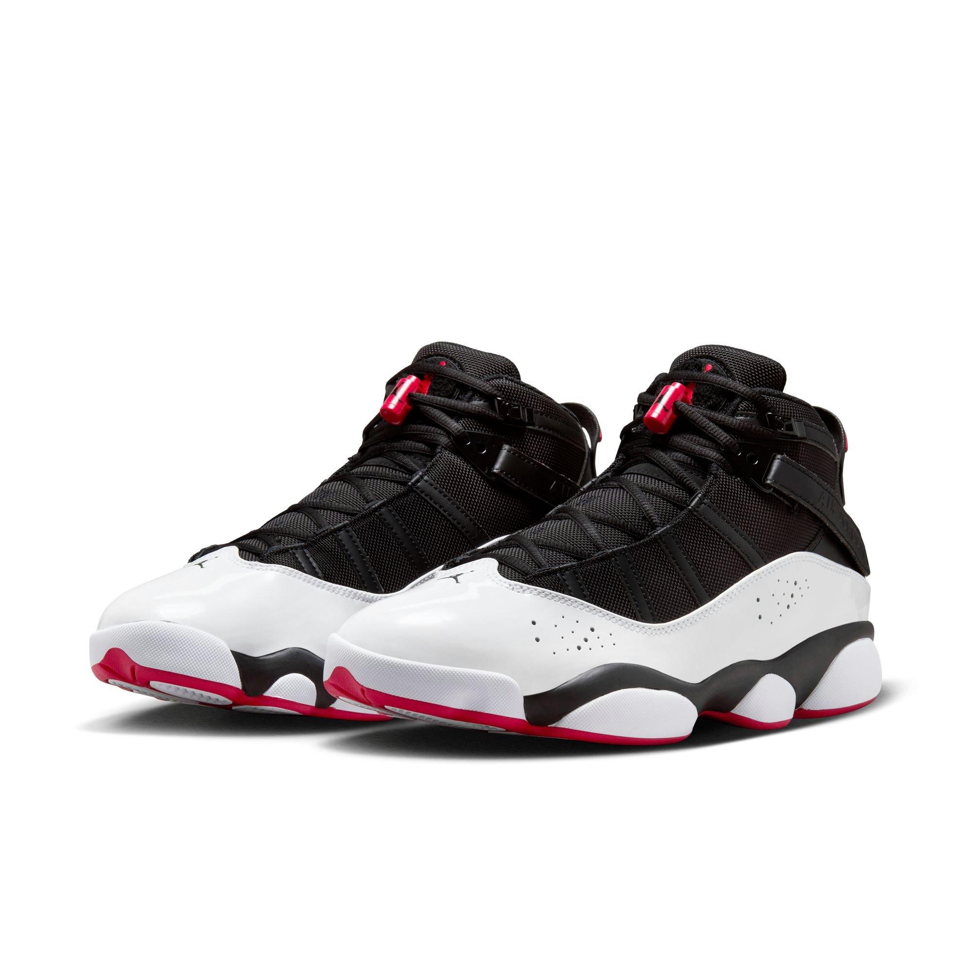 Jordan 6 Rings "Black/University Red/White" Men's Shoe - BLACK/RED/WHITE Thumbnail View 5