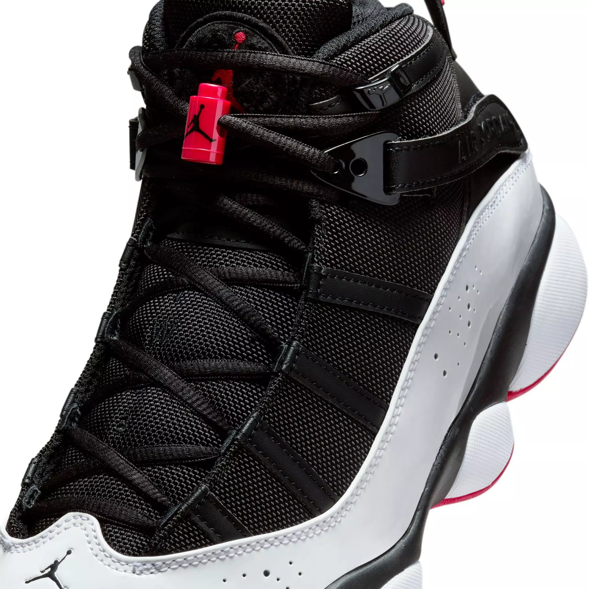 Jordan 6 Rings "Black/University Red/White" Men's Shoe - BLACK/RED/WHITE