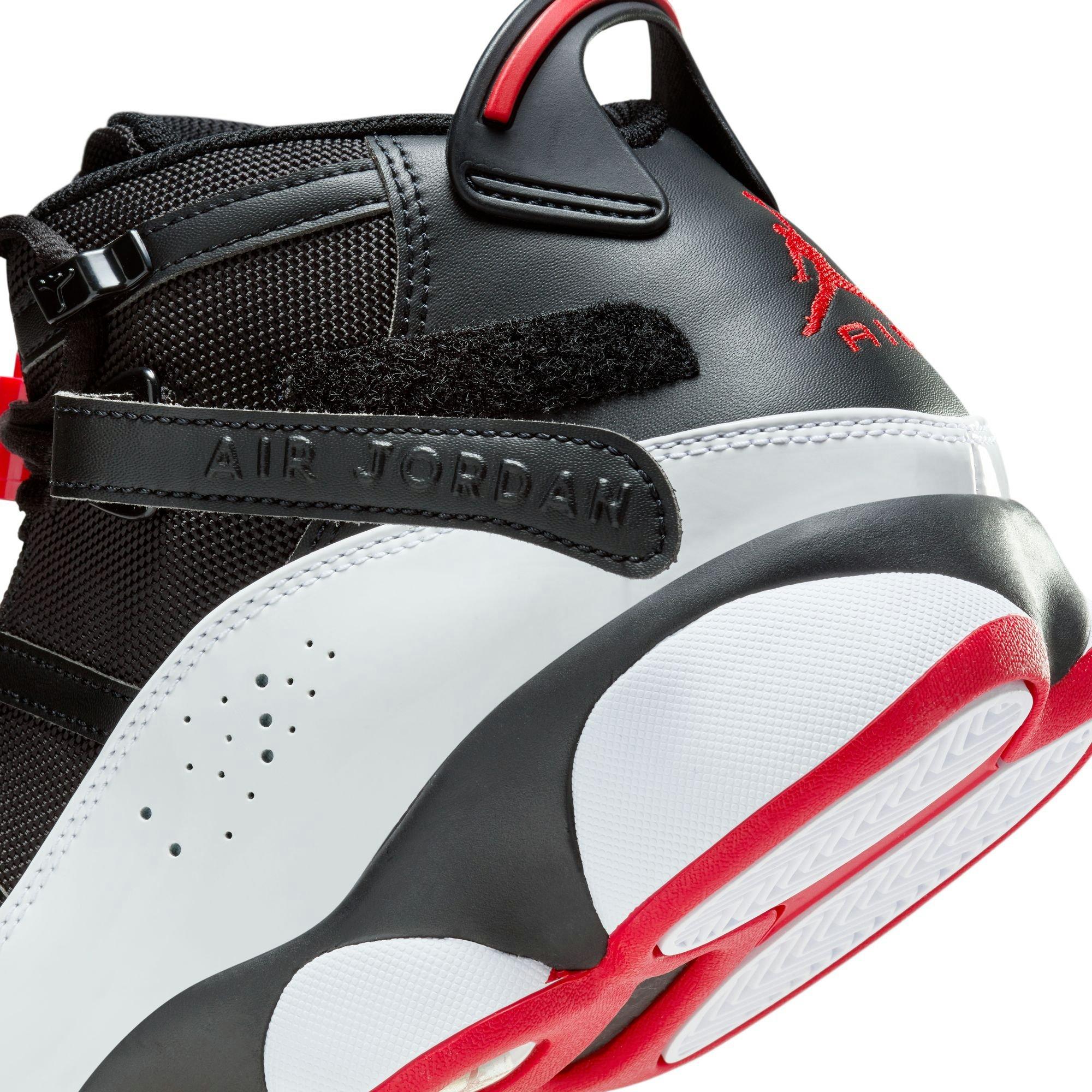 Jordan 6 Rings "Black/University Red/White" Men's Shoe - BLACK/RED/WHITE Thumbnail View 10
