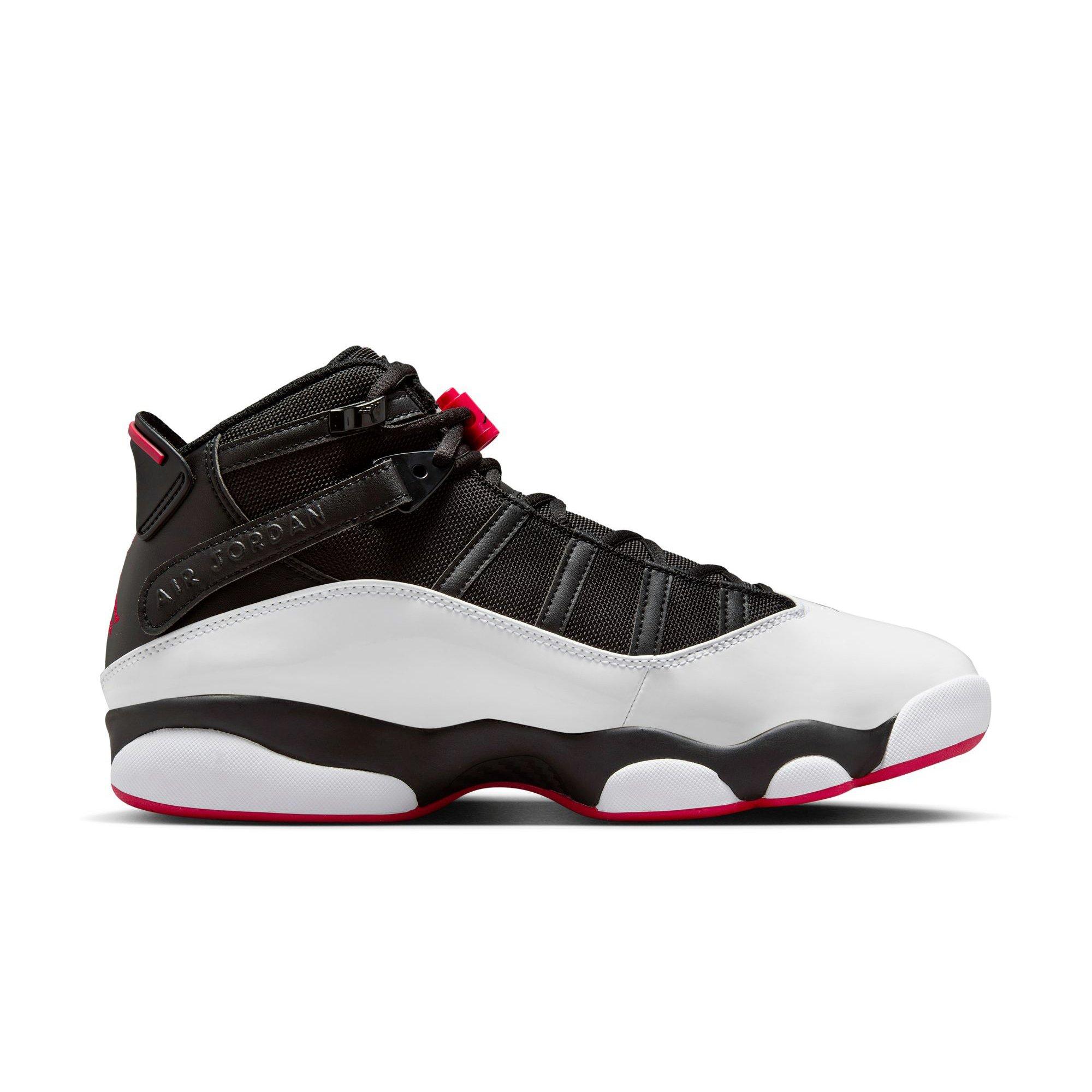 Jordan 6 Rings "Black/University Red/White" Men's Shoe - BLACK/RED/WHITE Thumbnail View 2