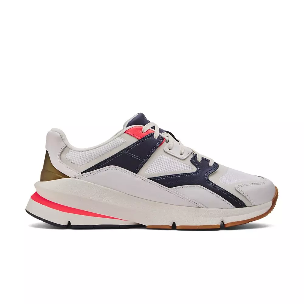 Under Armour Forge 96 "White/Beta/Midnight Navy " Men's Running Shoe - WHITE/RED/NAVY