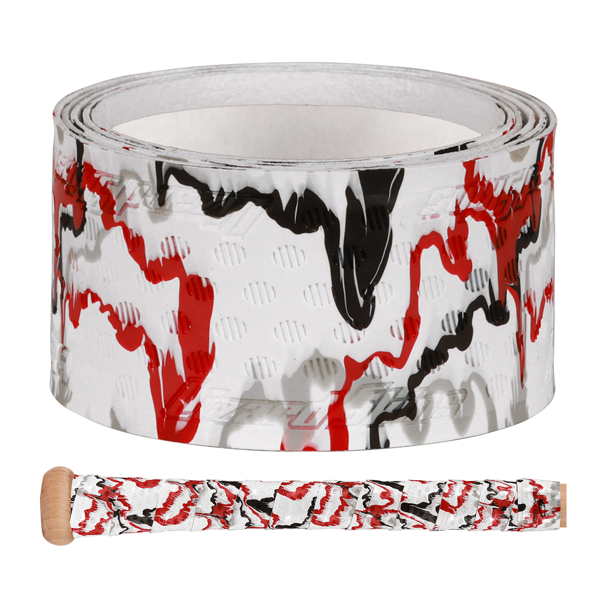 Lizard Skins DSP Ultra Bat Grip - Fury Camo - RED/BLACK/WHITE Thumbnail View 1