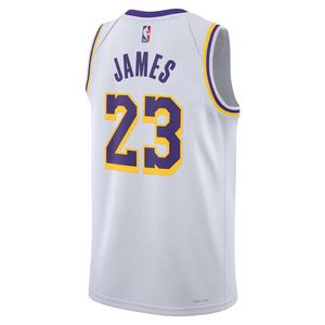 Nike Men's Los Angeles Lakers Lebron James Association Edition Dri-FIT NBA Swingman Jersey