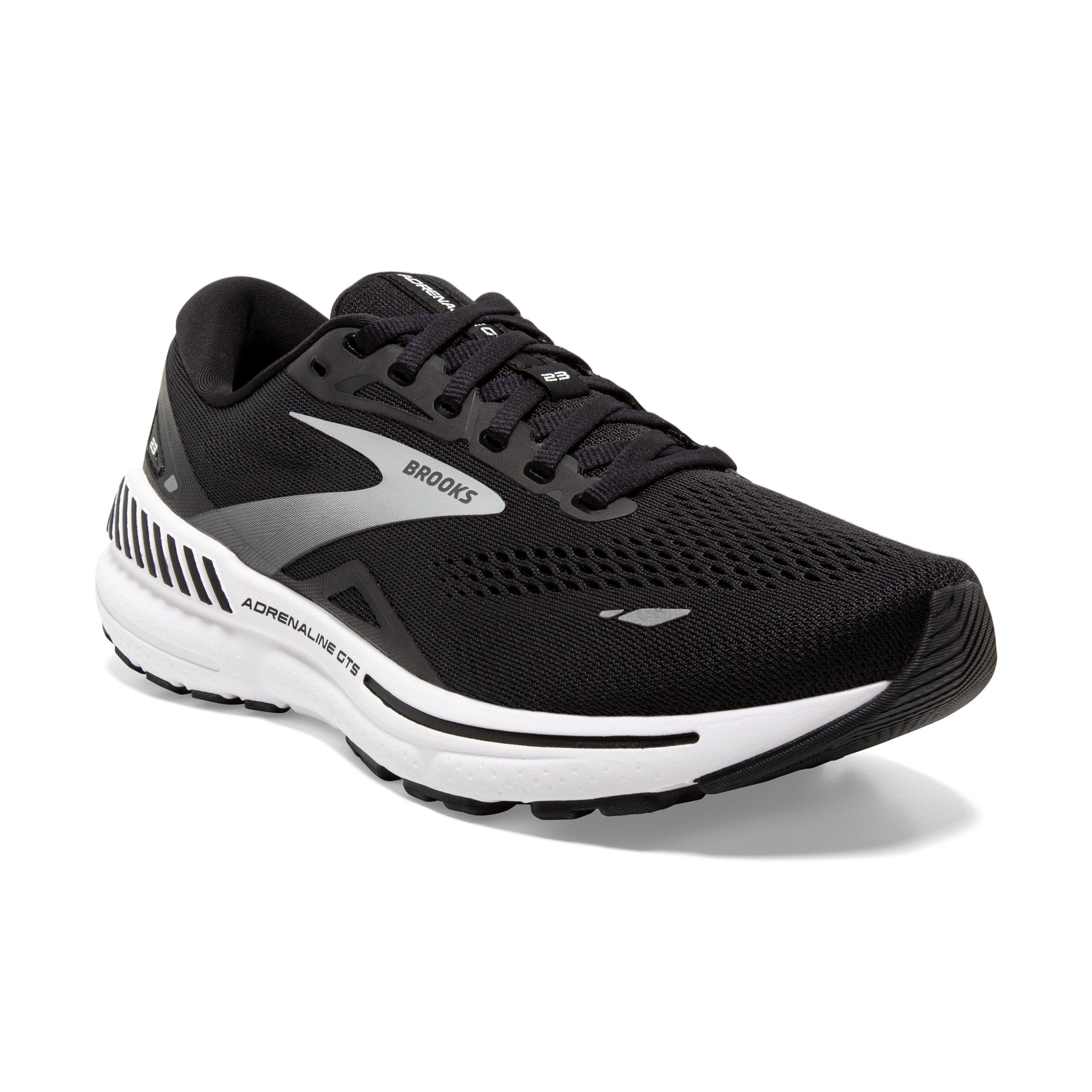 Brooks Adrenaline GTS 23 "Black/White" Women's Running Shoe - BLACK/WHITE Thumbnail View 4