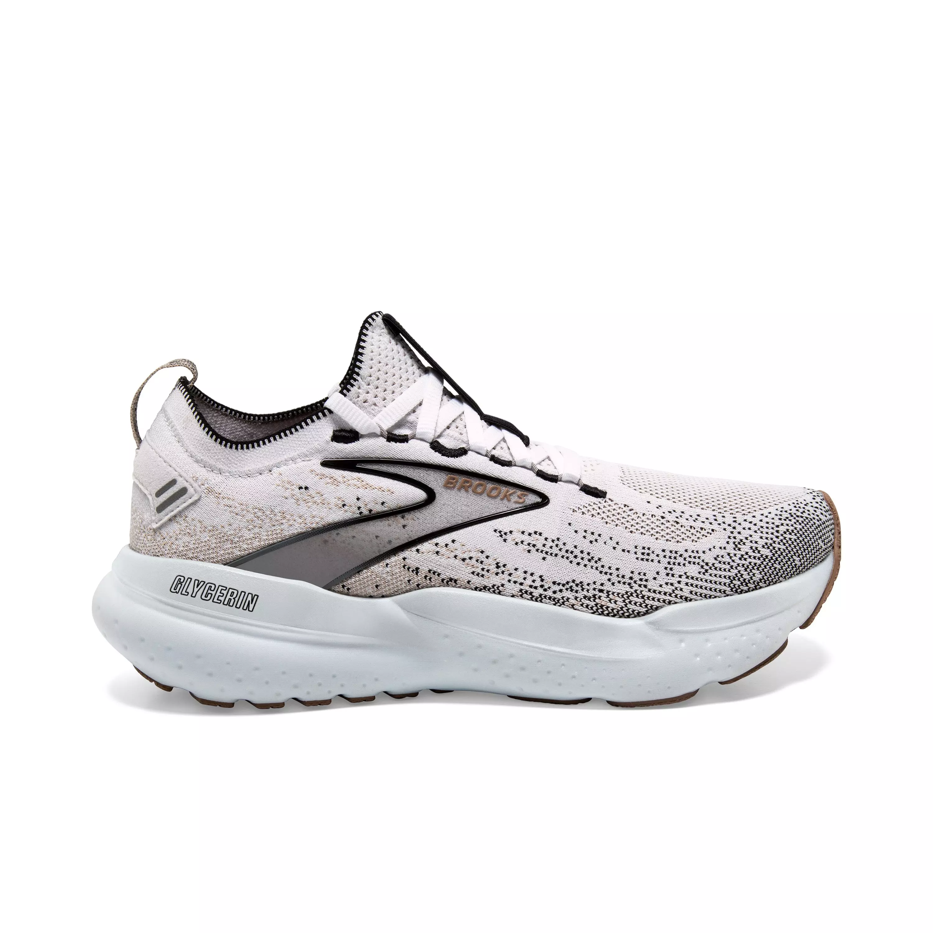 Brooks Glycerin StealthFit 21 "White/Black" Women's Running Shoe - WHITE