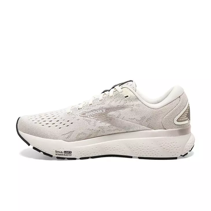 Brooks Ghost 16 "Coconut/Chateau/Forged Iron" Men's Running Shoe - WHITE/GREY
