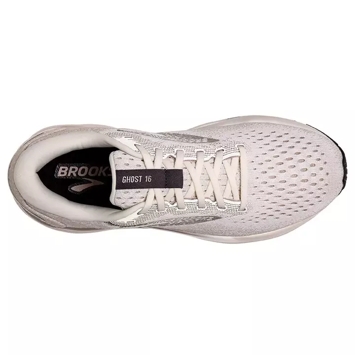 Brooks Ghost 16 "Coconut/Chateau/Forged Iron" Men's Running Shoe - WHITE/GREY