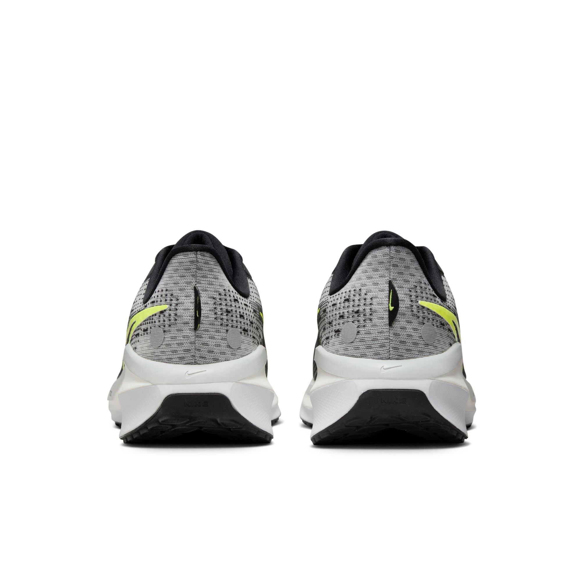 Nike Vomero 17 "Black/Volt/Lt Smoke Grey/White" Men's Road Running Shoe - GREY/BLACK/WHITE Thumbnail View 8