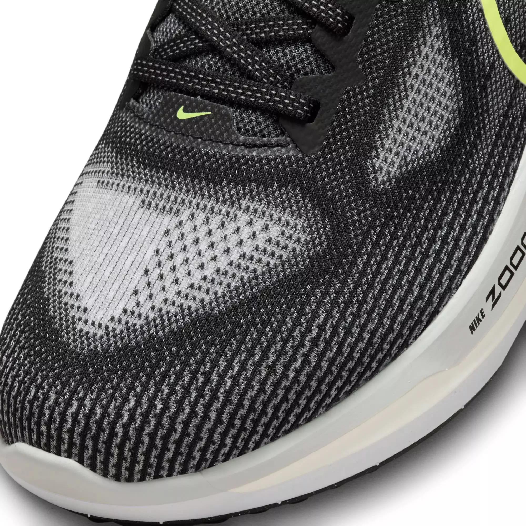 Nike Vomero 17 "Black/Volt/Lt Smoke Grey/White" Men's Road Running Shoe - GREY/BLACK/WHITE