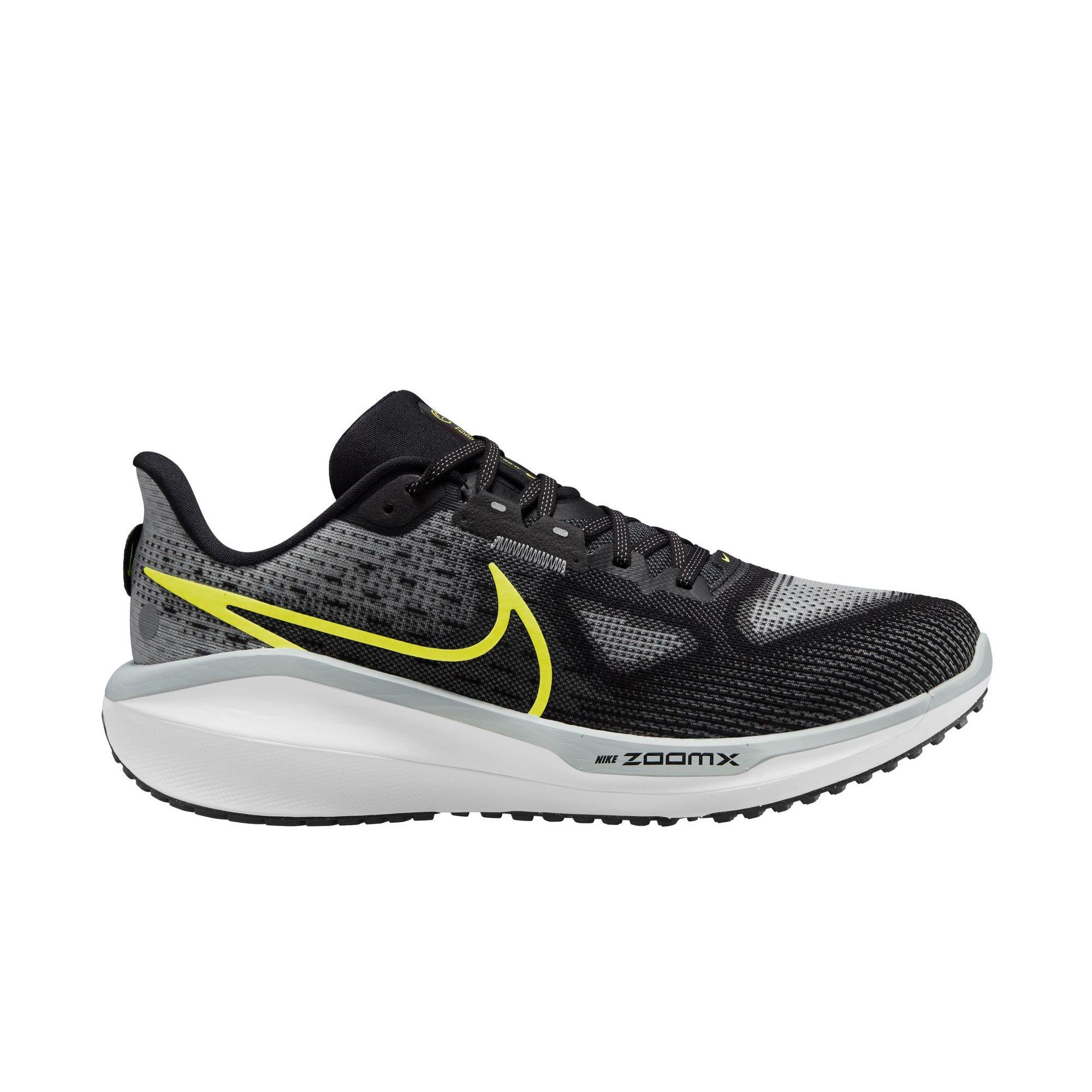 Nike Vomero 17 "Black/Volt/Lt Smoke Grey/White" Men's Road Running Shoe - GREY/BLACK/WHITE Thumbnail View 1