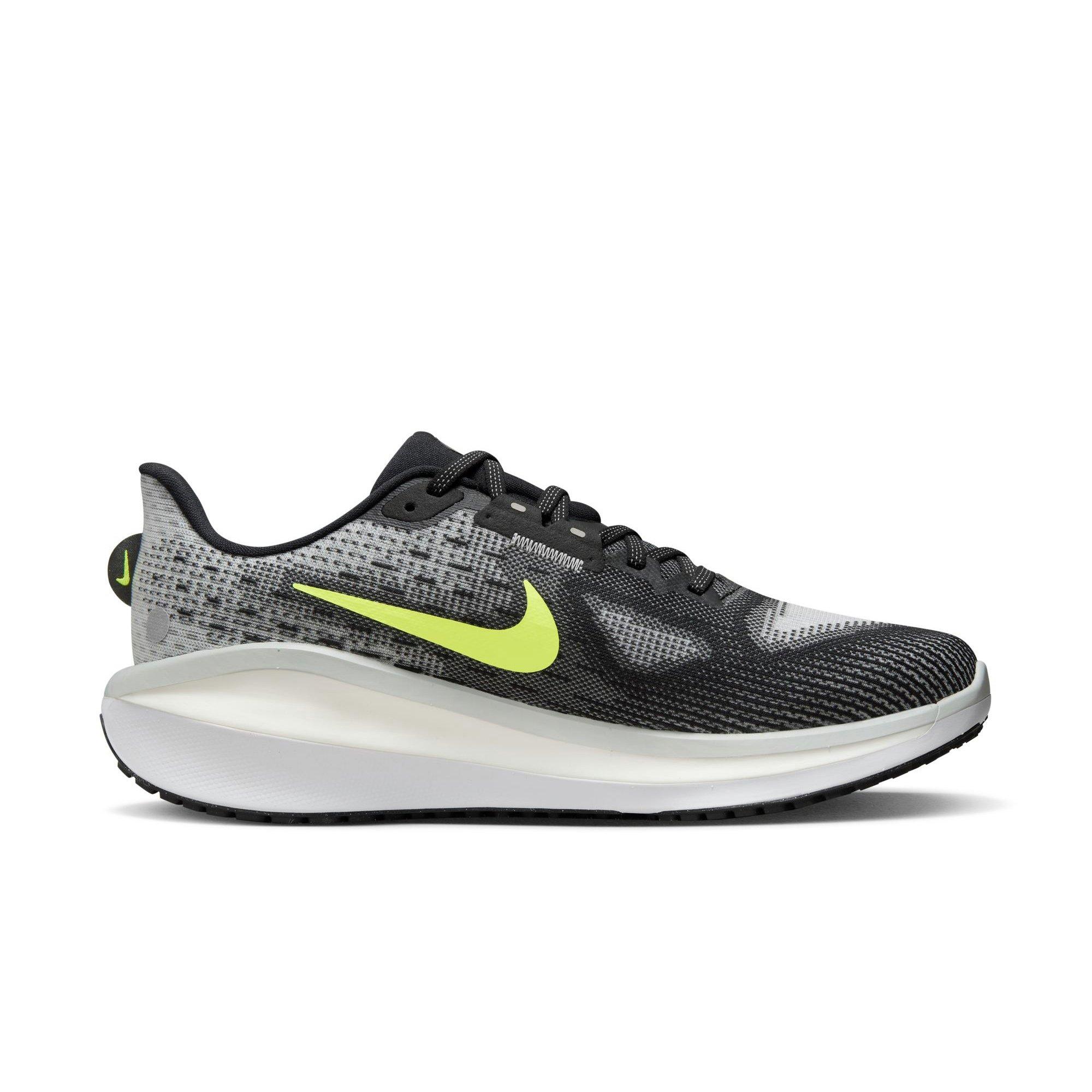 Nike Vomero 17 "Black/Volt/Lt Smoke Grey/White" Men's Road Running Shoe - GREY/BLACK/WHITE Thumbnail View 2
