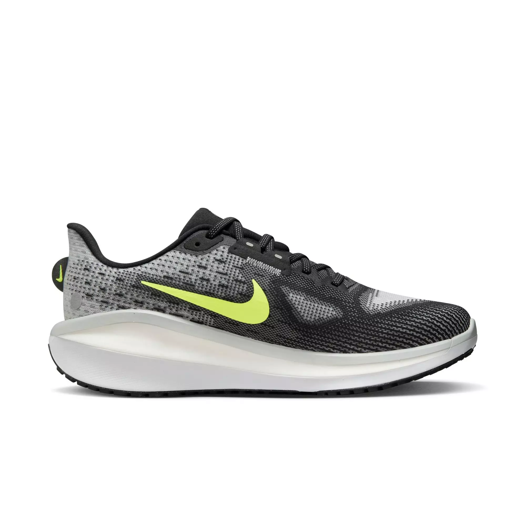 Nike Vomero 17 "Black/Volt/Lt Smoke Grey/White" Men's Road Running Shoe - GREY/BLACK/WHITE