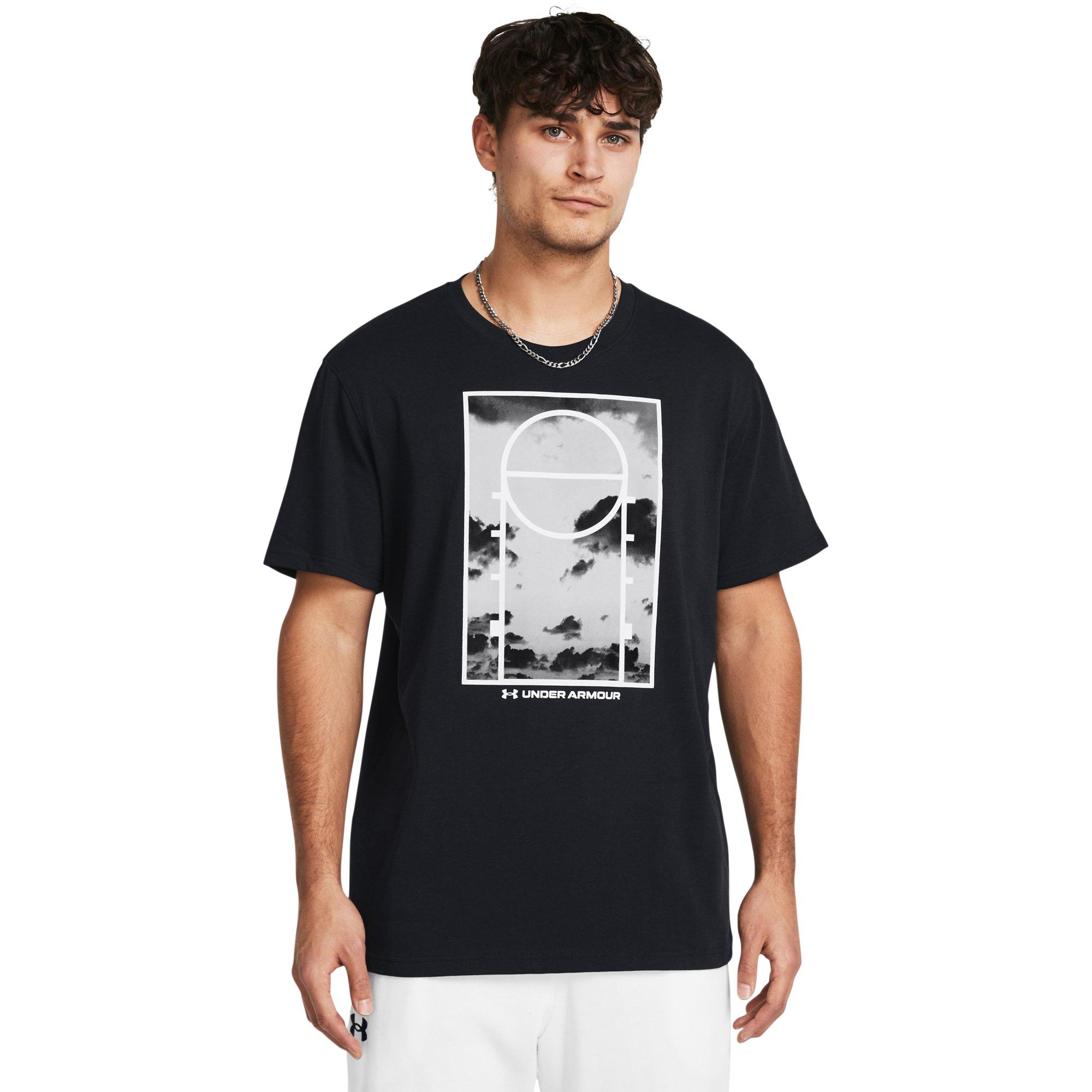 Under Armour Men's HW Photo Tee - Black - BLACK/GREY Thumbnail View 1