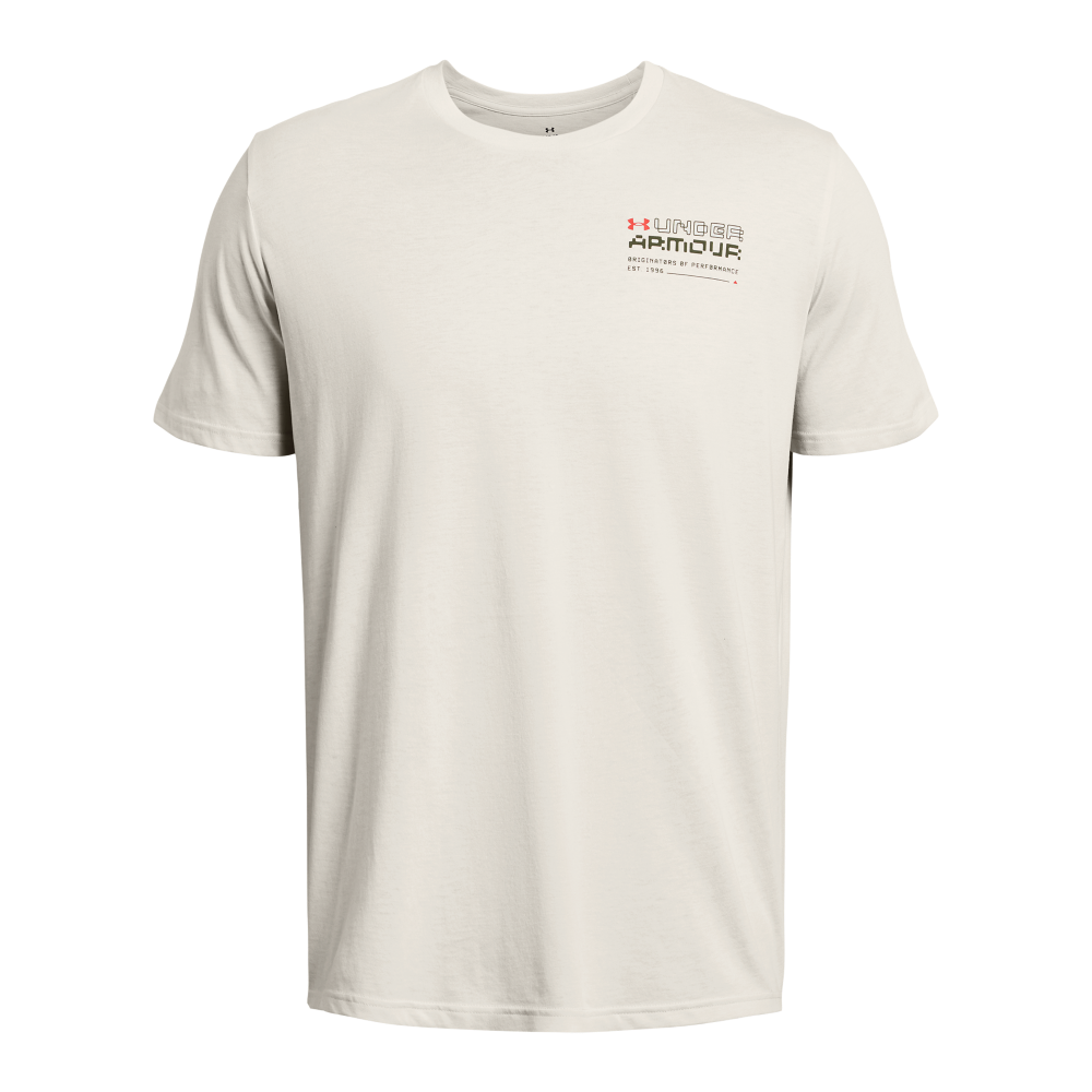 Under Armour Men's Reaching Peak Tee - WHITE/GREEN Thumbnail View 4