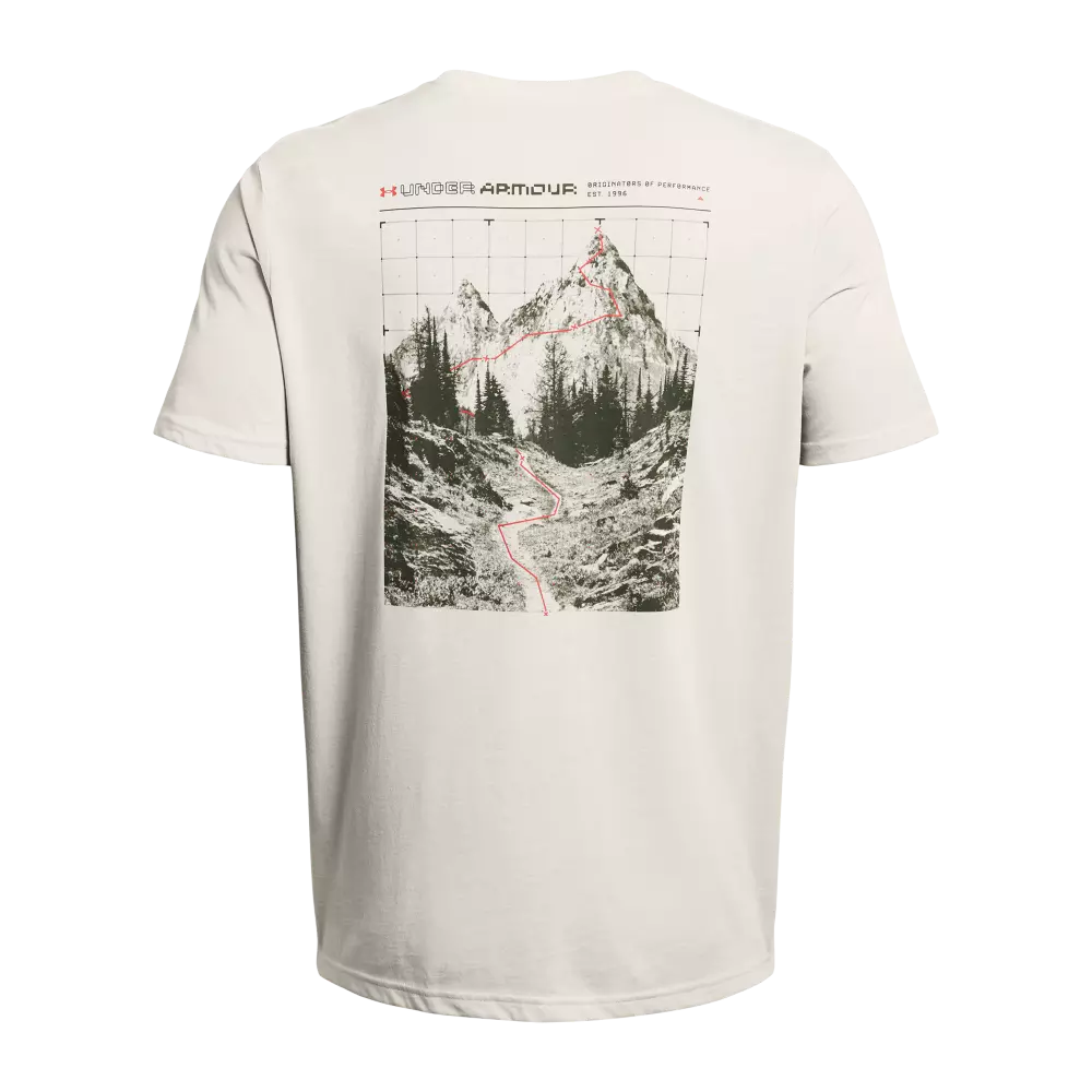 Under Armour Men's Reaching Peak Tee - WHITE/GREEN