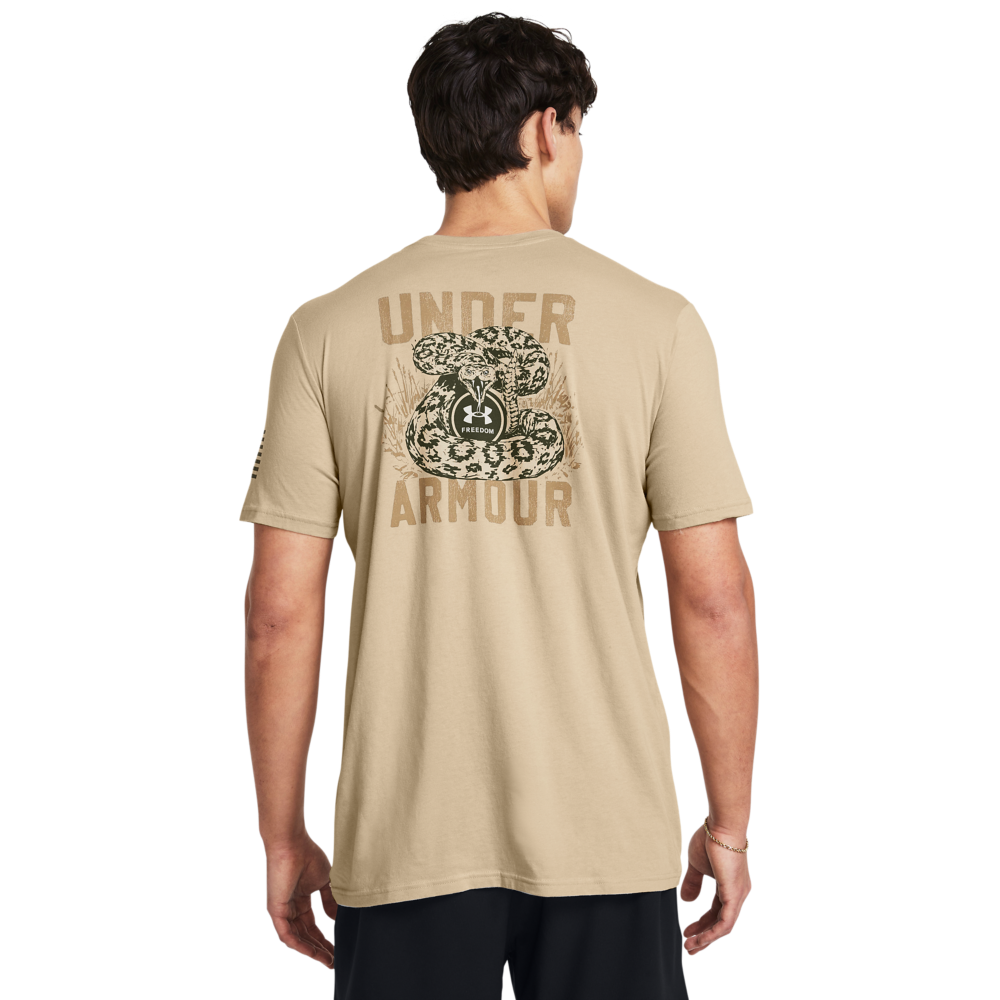 Under Armour Men's Freedom Mission Made Tee - SAND Thumbnail View 2