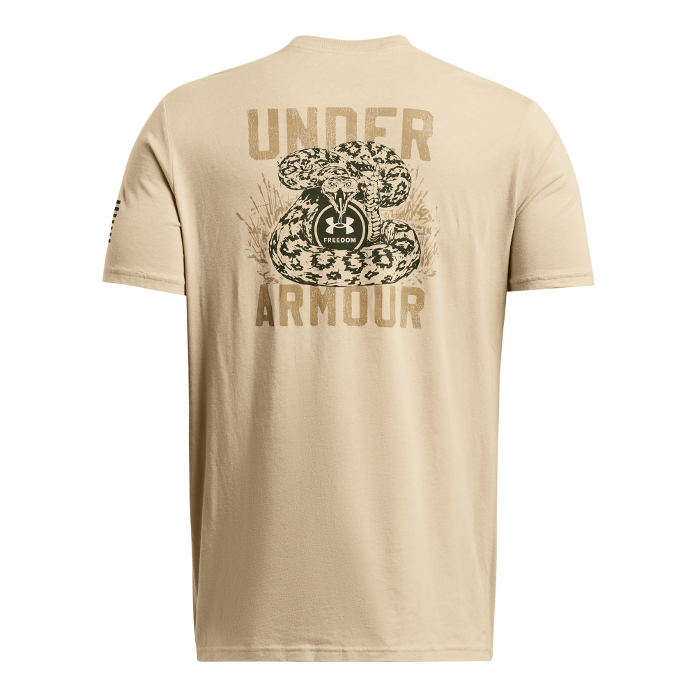 Under Armour Men's Freedom Mission Made Tee - SAND Thumbnail View 4