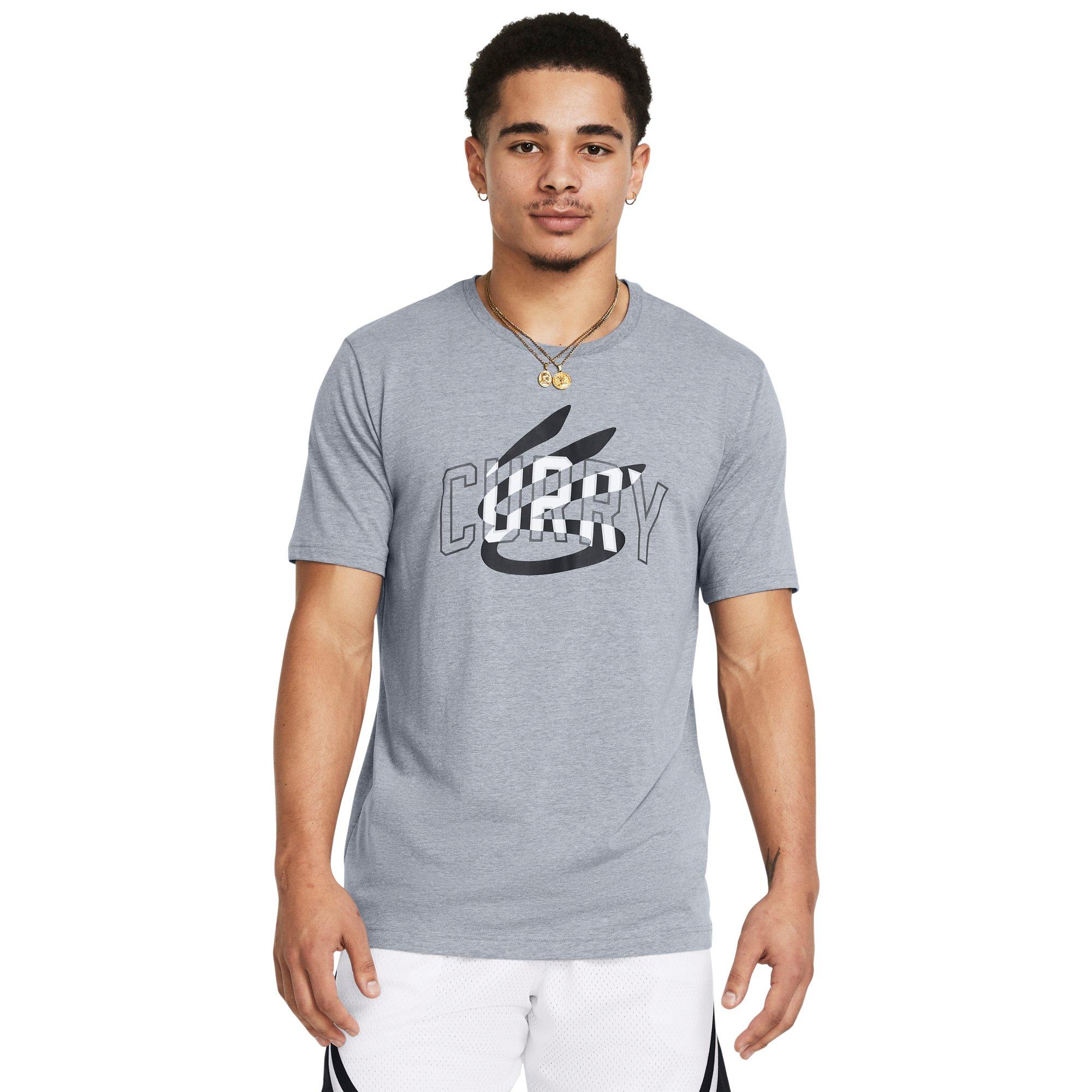 Under Armour Men's Curry Champ Mindset Tee - GREY/BLACK Thumbnail View 1