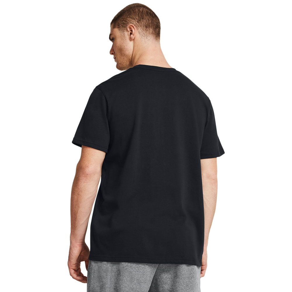 Under Armour Men's HW Diamond Tee - BLACK/WHITE Thumbnail View 2