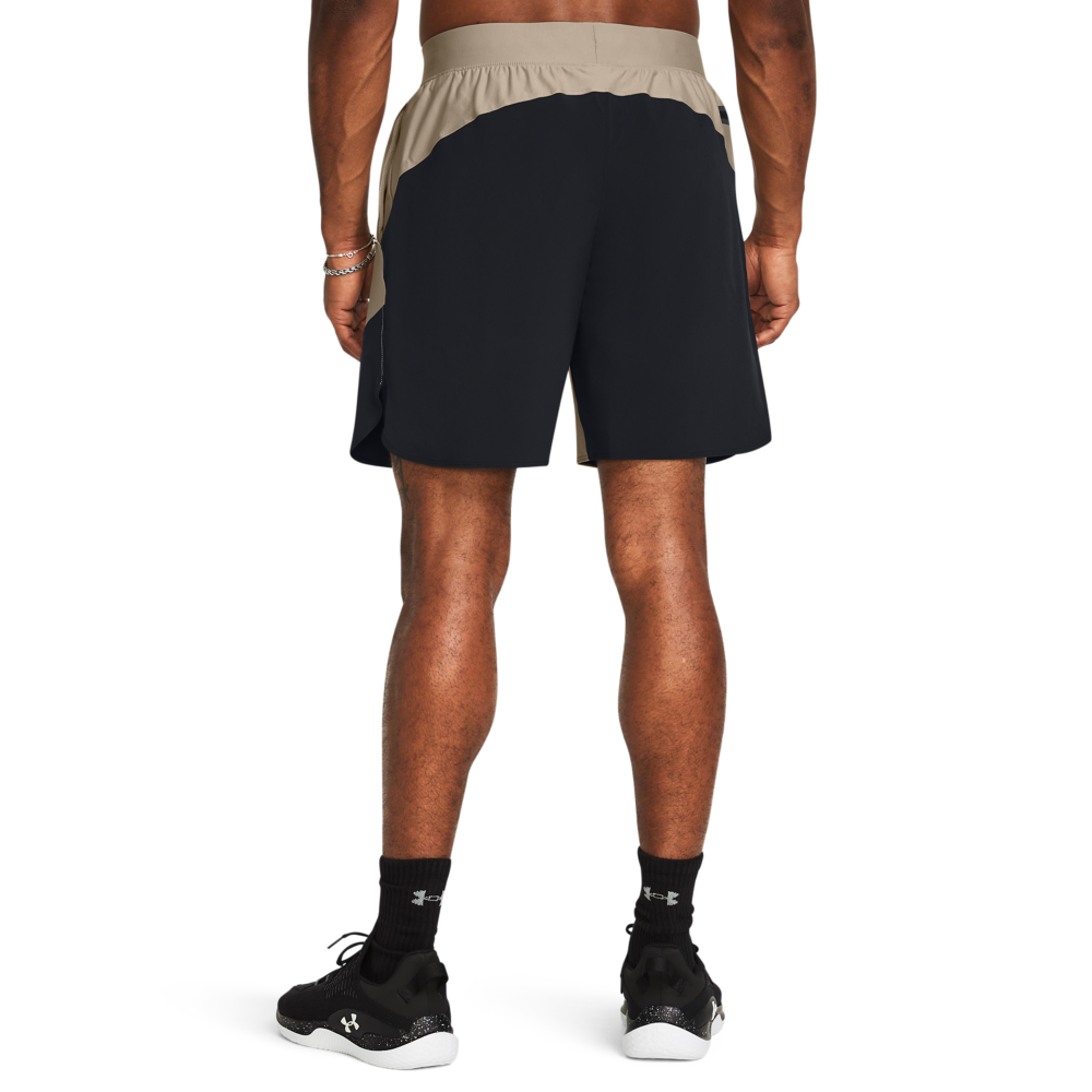 Under Armour Men's Peak Woven Hybrid Shorts - KHAKI/BLACK Thumbnail View 2