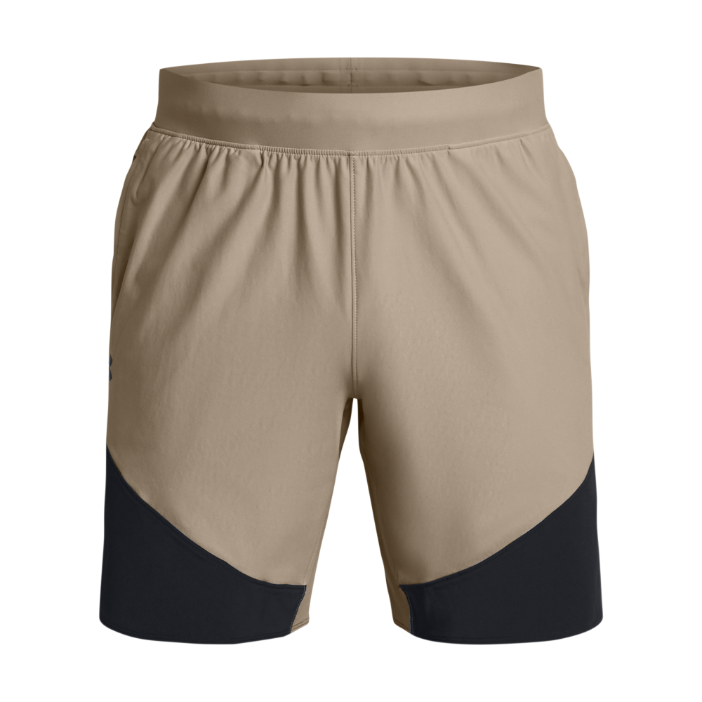 Under Armour Men's Peak Woven Hybrid Shorts - KHAKI/BLACK Thumbnail View 5