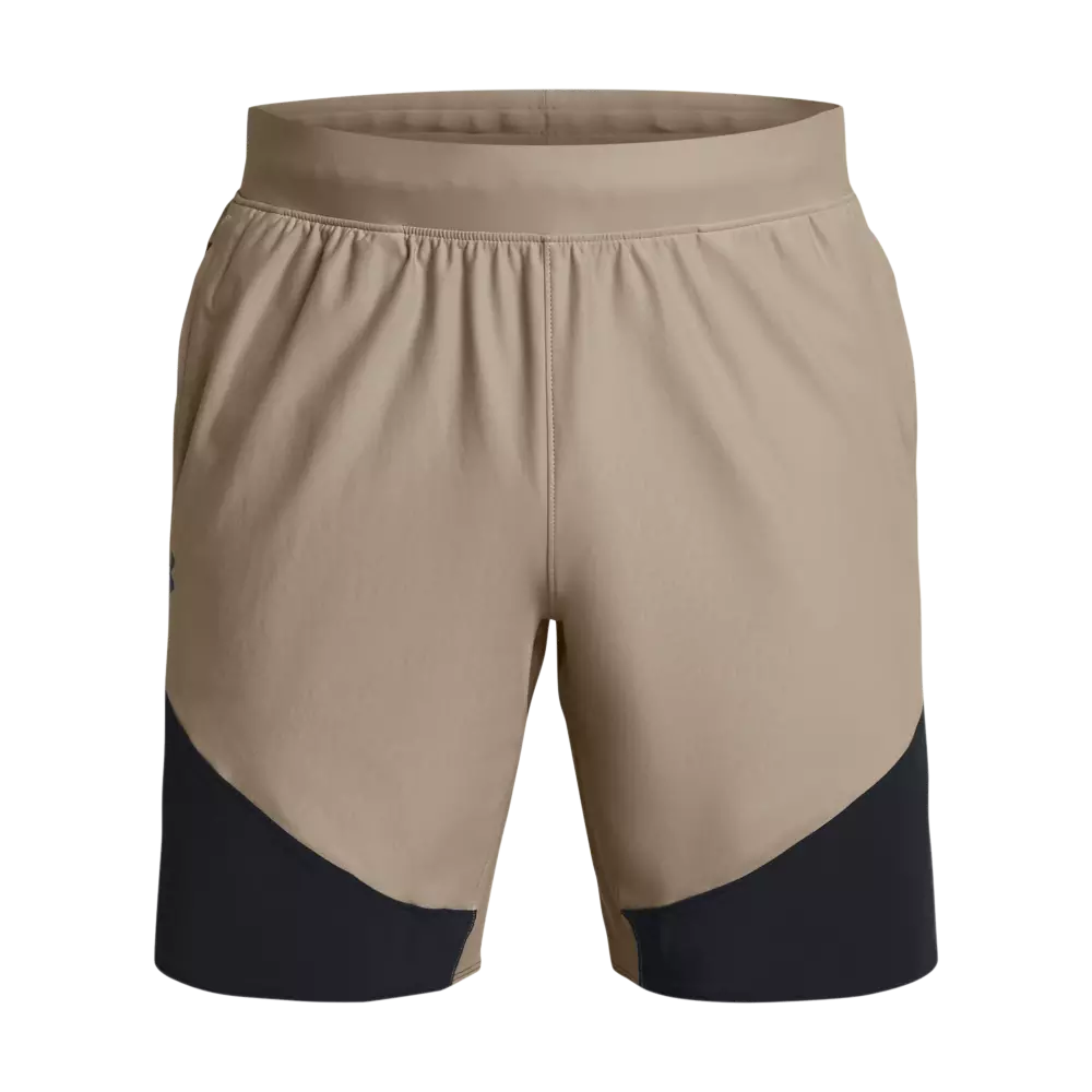 Under Armour Men's Peak Woven Hybrid Shorts - KHAKI/BLACK