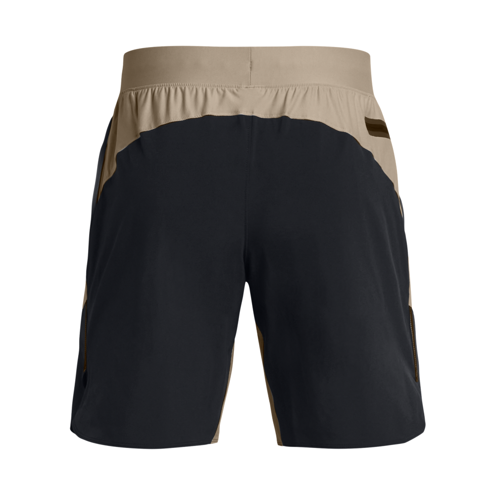 Under Armour Men's Peak Woven Hybrid Shorts - KHAKI/BLACK Thumbnail View 6
