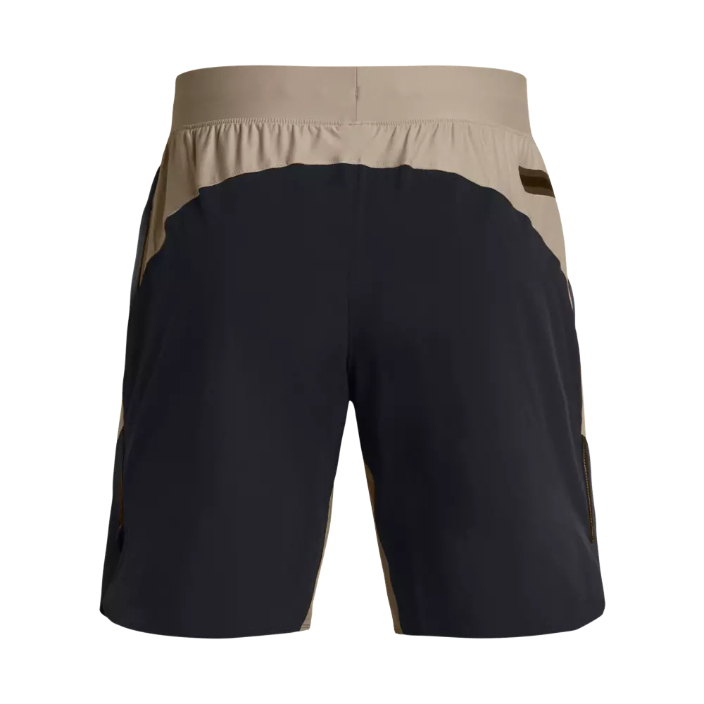 Under Armour Men's Peak Woven Hybrid Shorts - KHAKI/BLACK